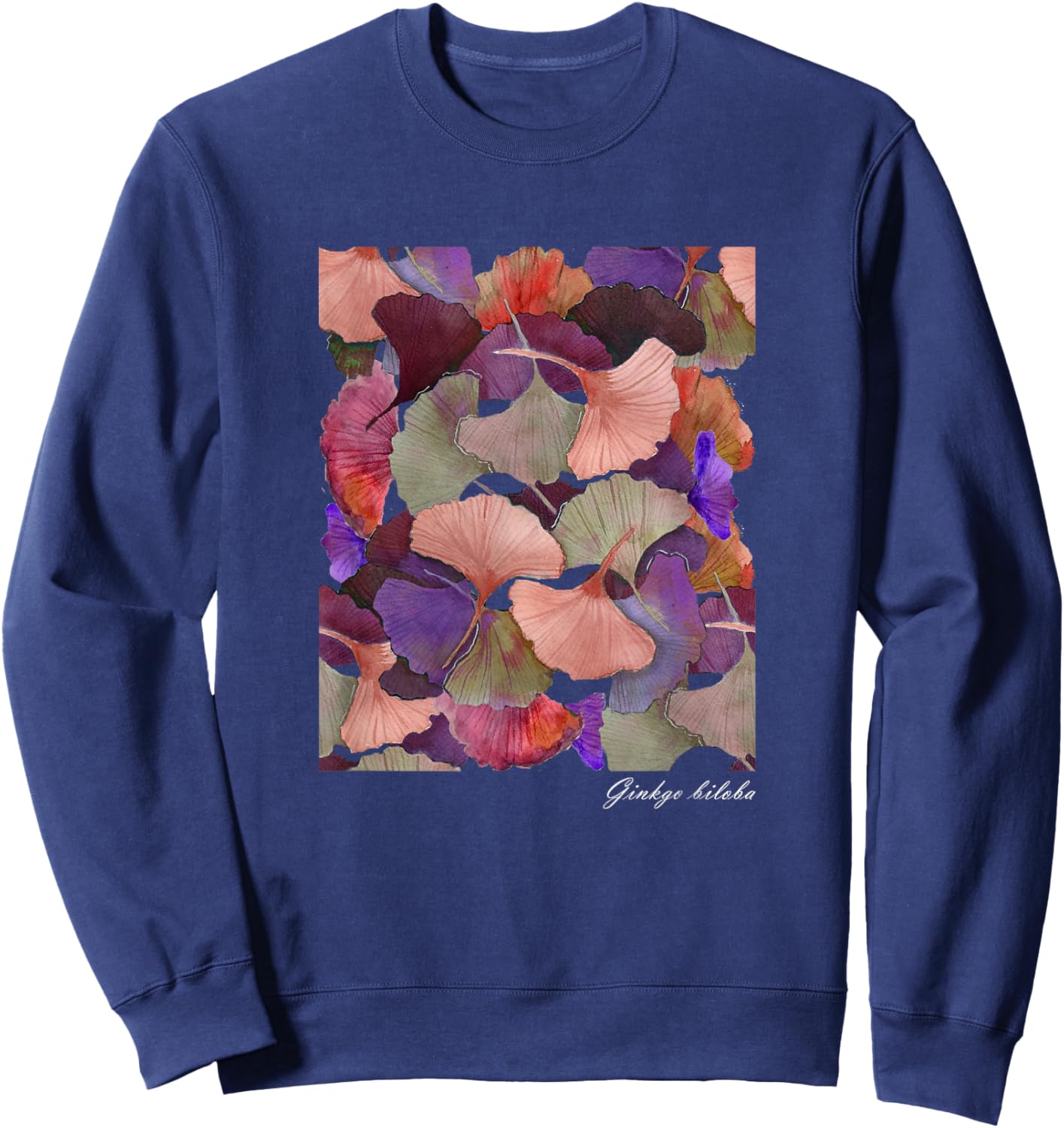 Ginkgo biloba festival leaves Sweatshirt - Sweatshirt | Navy