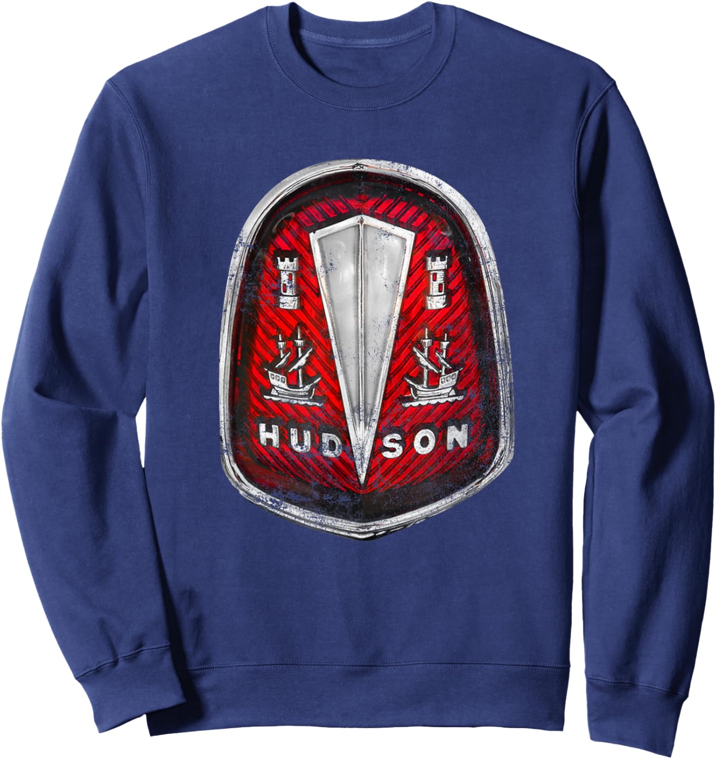 Vintage Car Retro Logo - Hudson Motor Car Co. (1910-1954) Sweatshirt - Sweatshirt | Navy