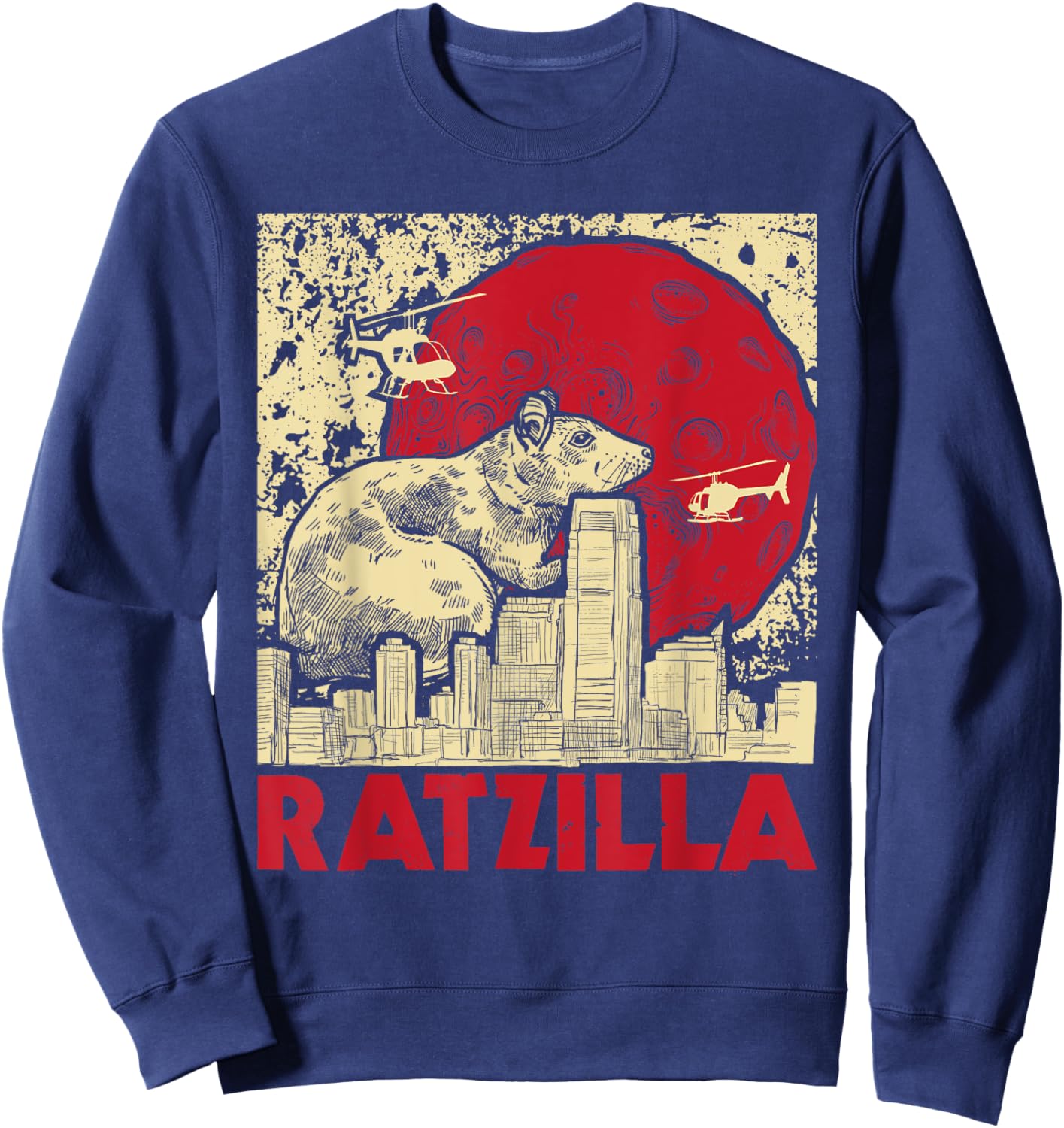 Ratzilla - Rat Whisperer Rodent Lover Rat Lover Sweatshirt - Sweatshirt | Navy