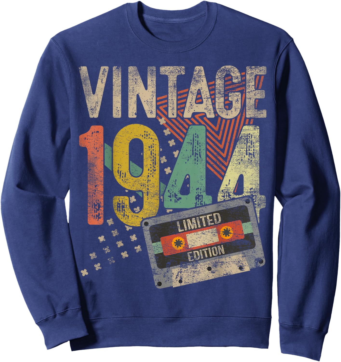 Vintage 1944 81st Birthday Gifts Women 81 Year Old Sweatshirt - Sweatshirt | Navy