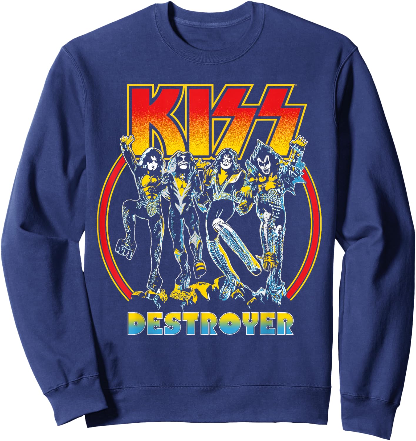 KISS - Rock and Roll Party Sweatshirt - Sweatshirt | Navy