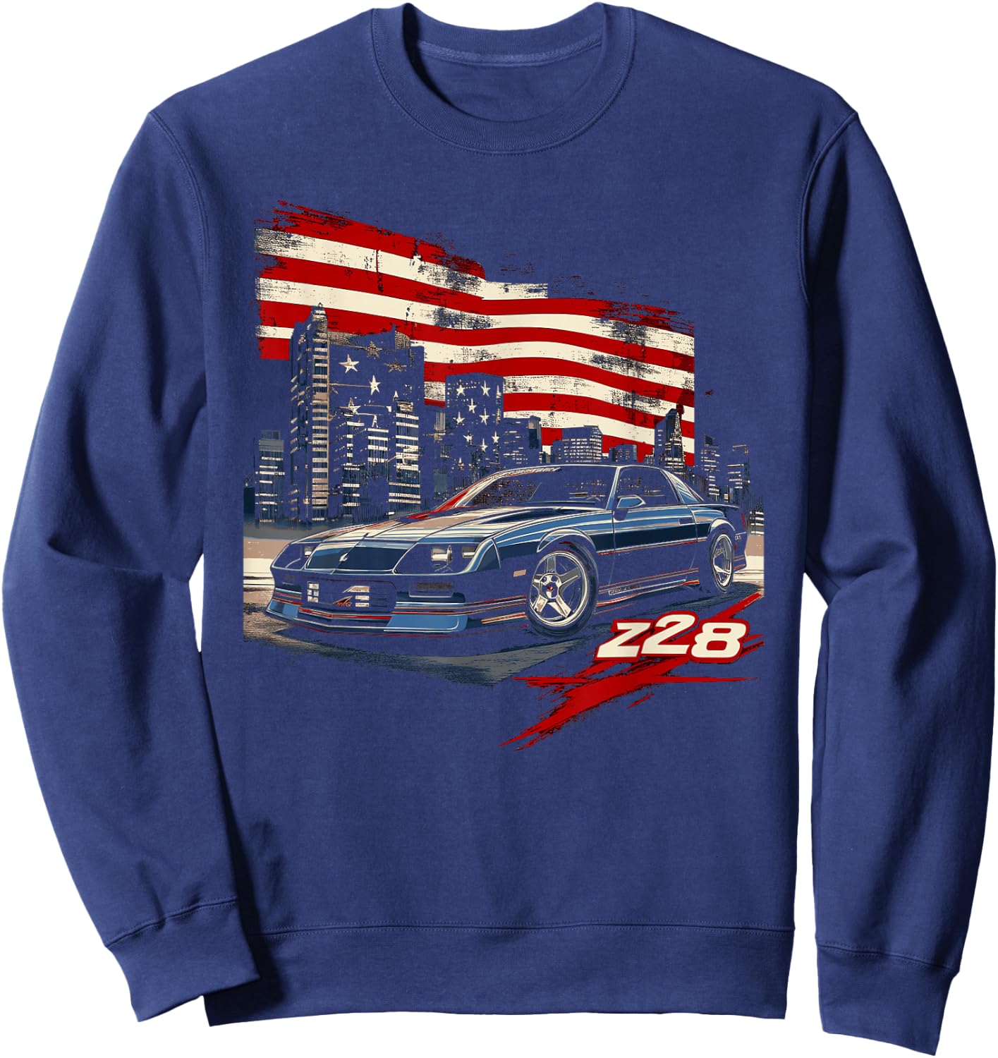 1980's IROC, IROC-Z Muscle Car American Muscle Retro Z28 Sweatshirt - Sweatshirt | Navy