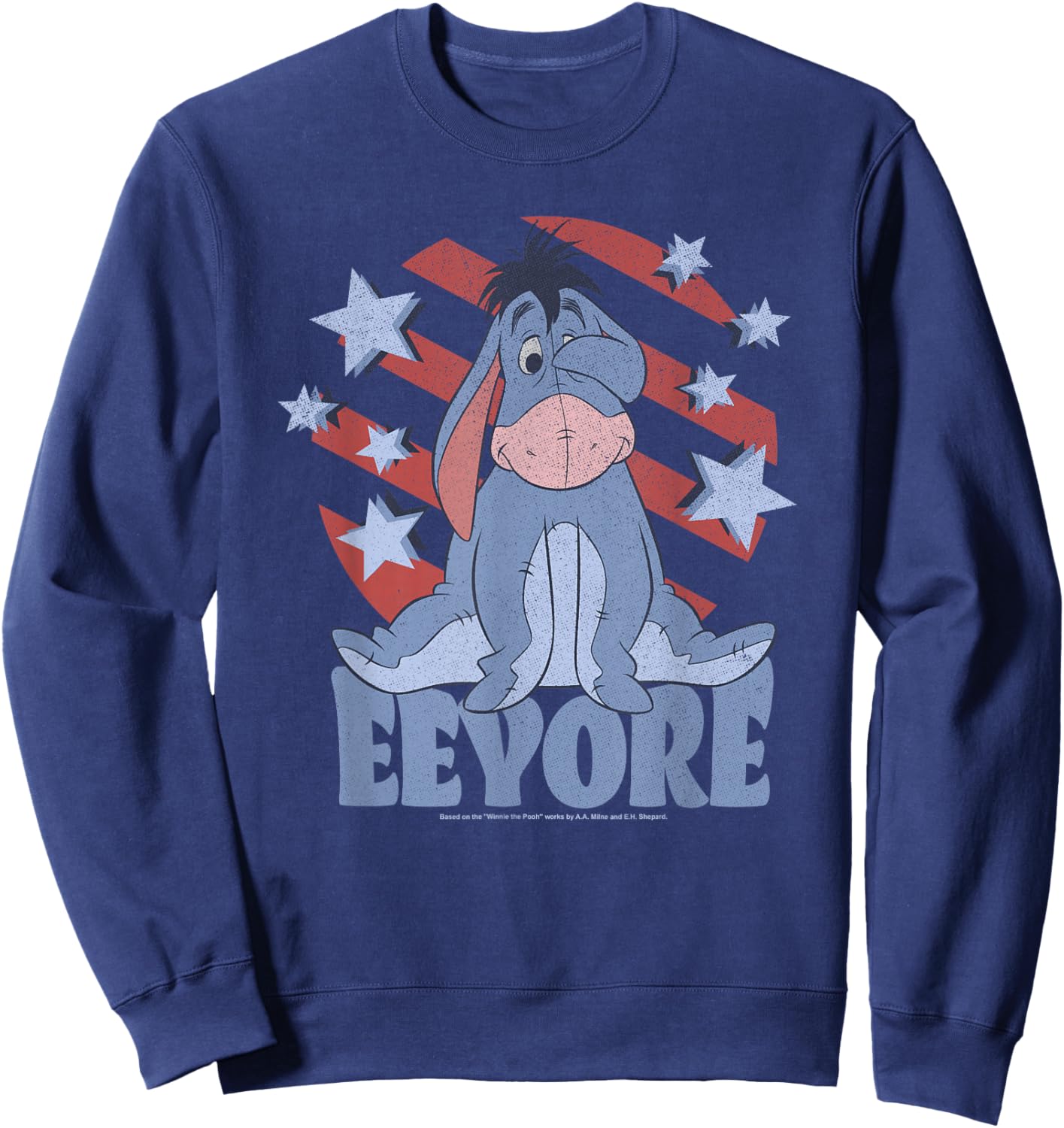 Disney Winnie the Pooh Americana Eeyore Stars & Stripes Sweatshirt - Sweatshirt | Navy