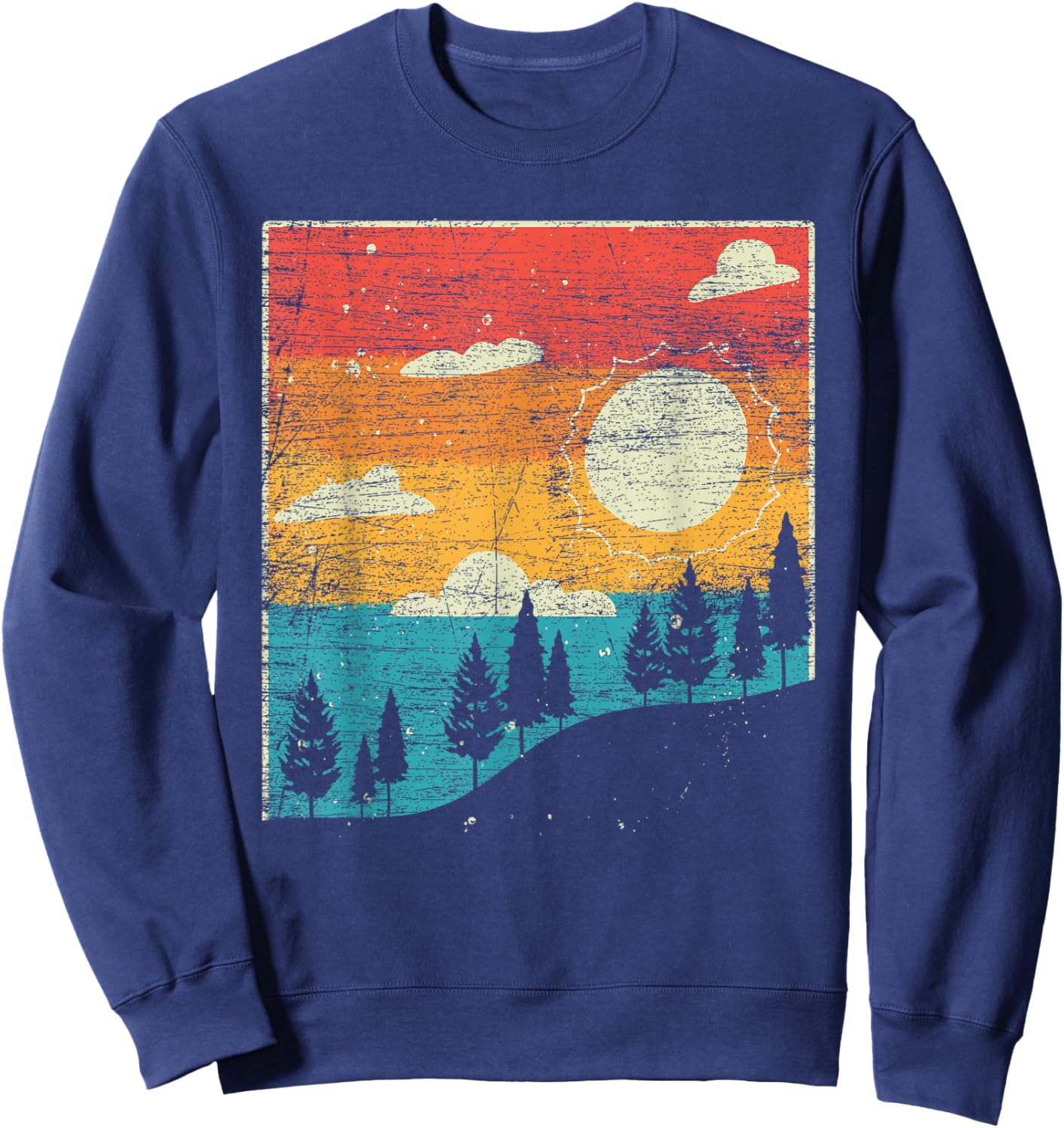 Retro Nature Sweatshirt - Sweatshirt | Navy