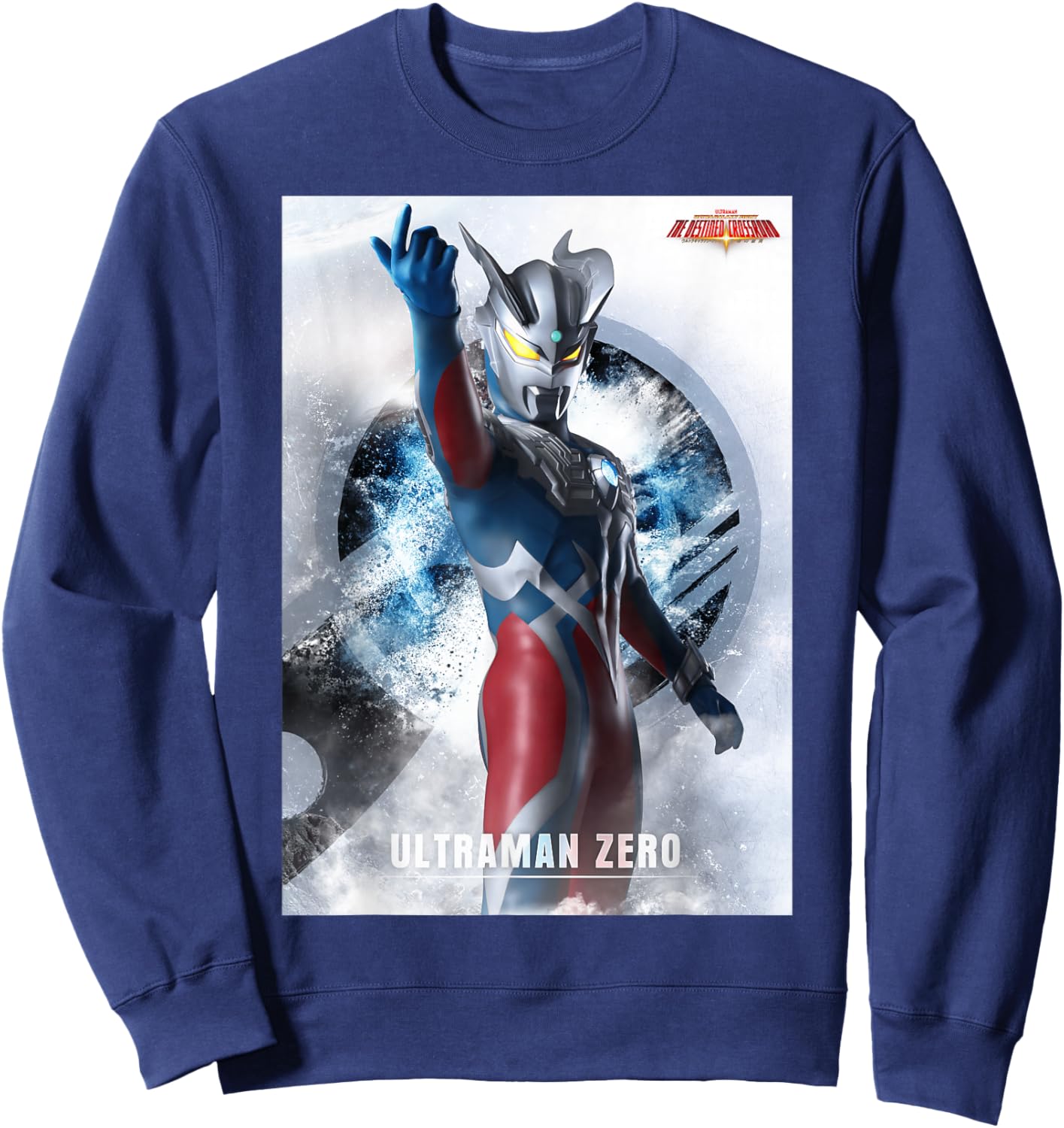 ULTRAMAN ZERO Ultra Galaxy Fight The Destined Crossroad Sweatshirt - Sweatshirt | Navy