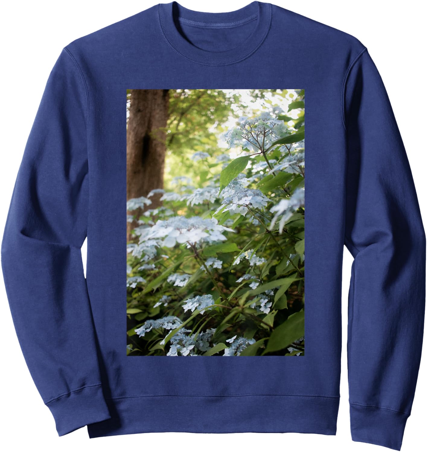 Aesthetic Wildflower Streetwear Flower Fashion Sweatshirt - Sweatshirt | Navy