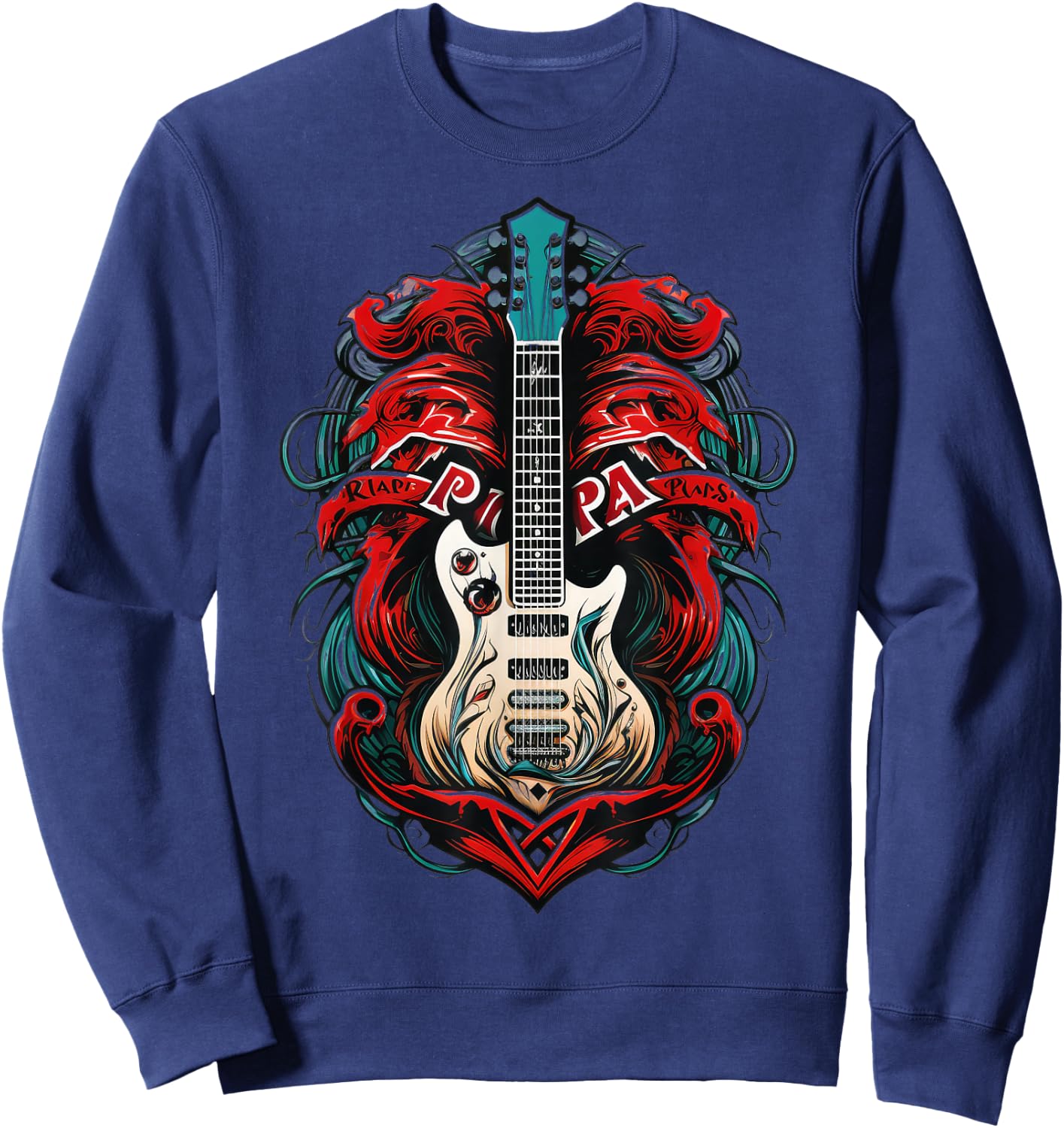 Guitar Harmony: Strings of Passion Sweatshirt - Sweatshirt | Navy