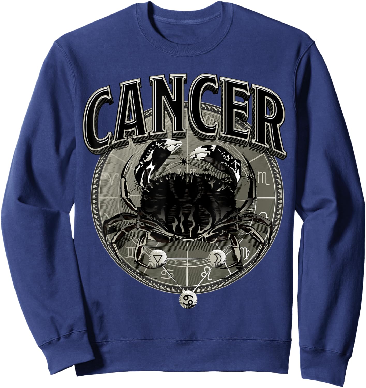 Cancer Accessory Men Zodiac Sign Cancer Sweatshirt - Sweatshirt | Navy