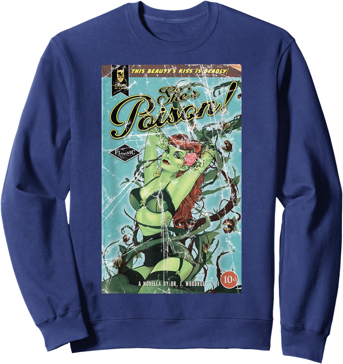 DC Poison Ivy Cover Poison Sweatshirt - Sweatshirt | Navy