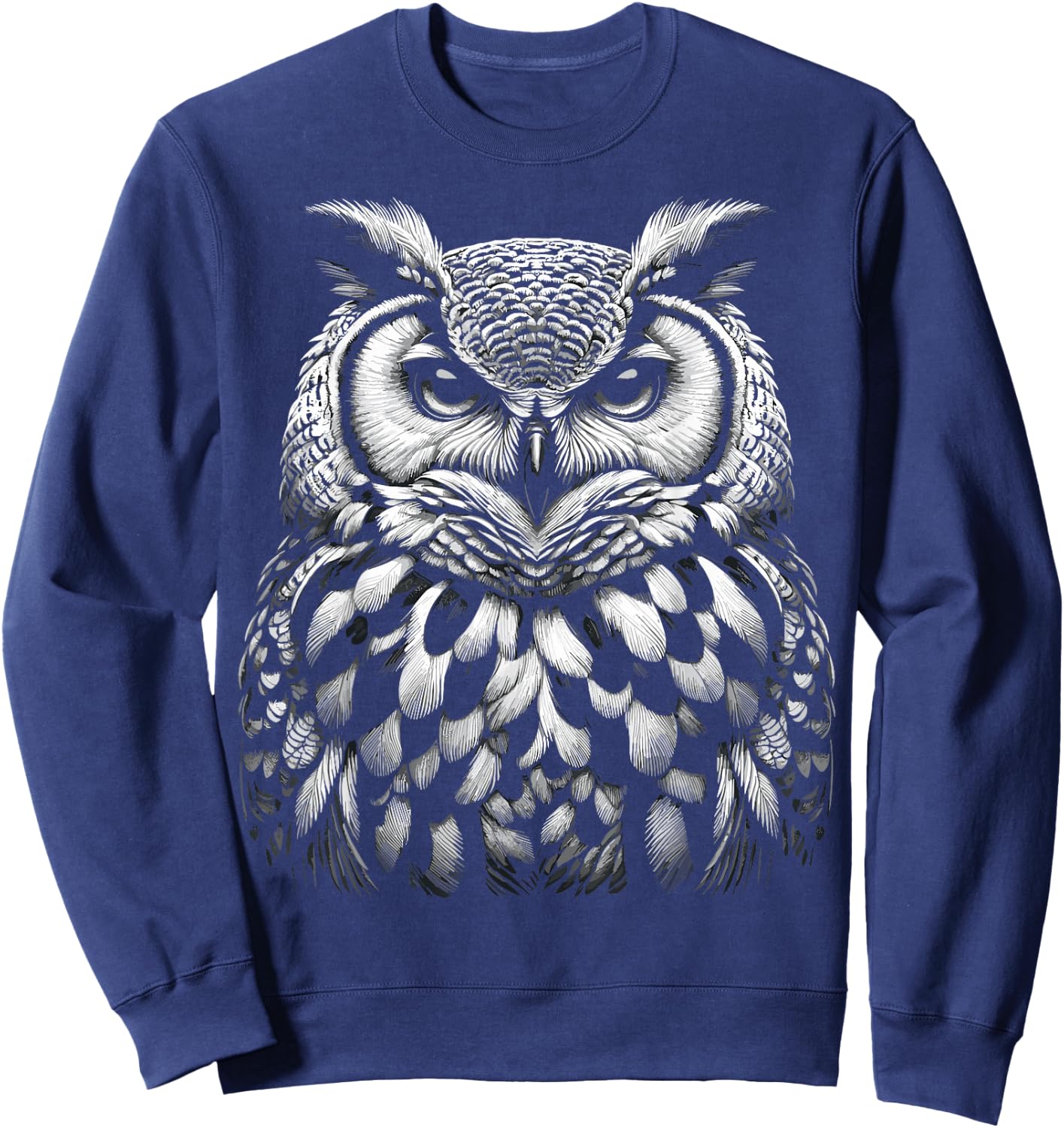 Owl Lovers Beautiful Animal Owl Sweatshirt - Sweatshirt | Navy