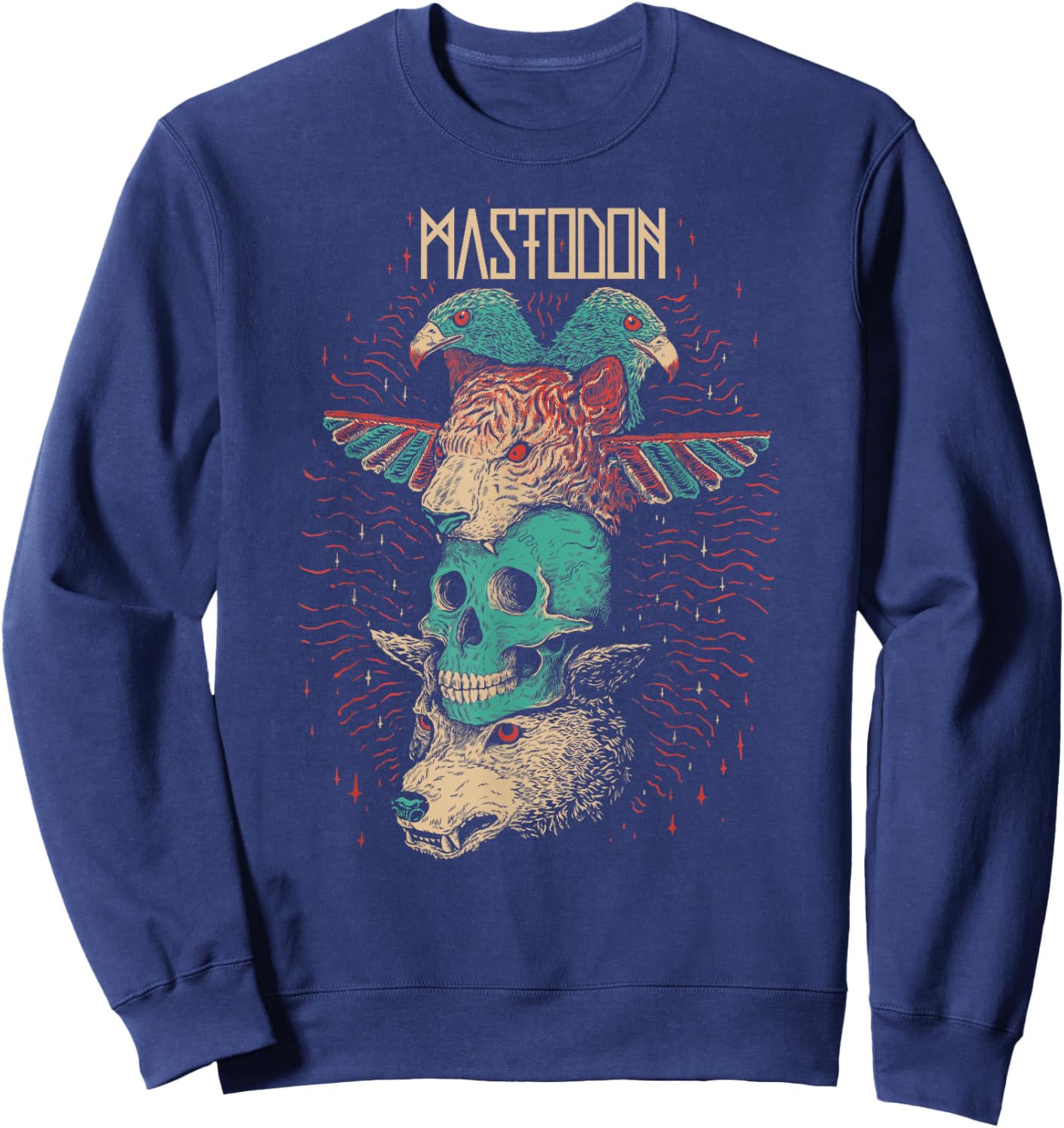 Mastodon - Logo Totem Sweatshirt - Sweatshirt | Navy