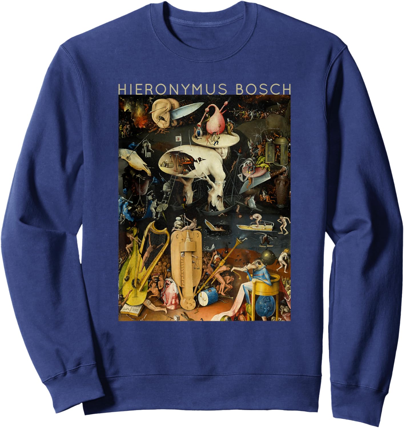 Hieronymus Bosch The Garden of Earthly Delights for Artists Sweatshirt - Sweatshirt | Navy