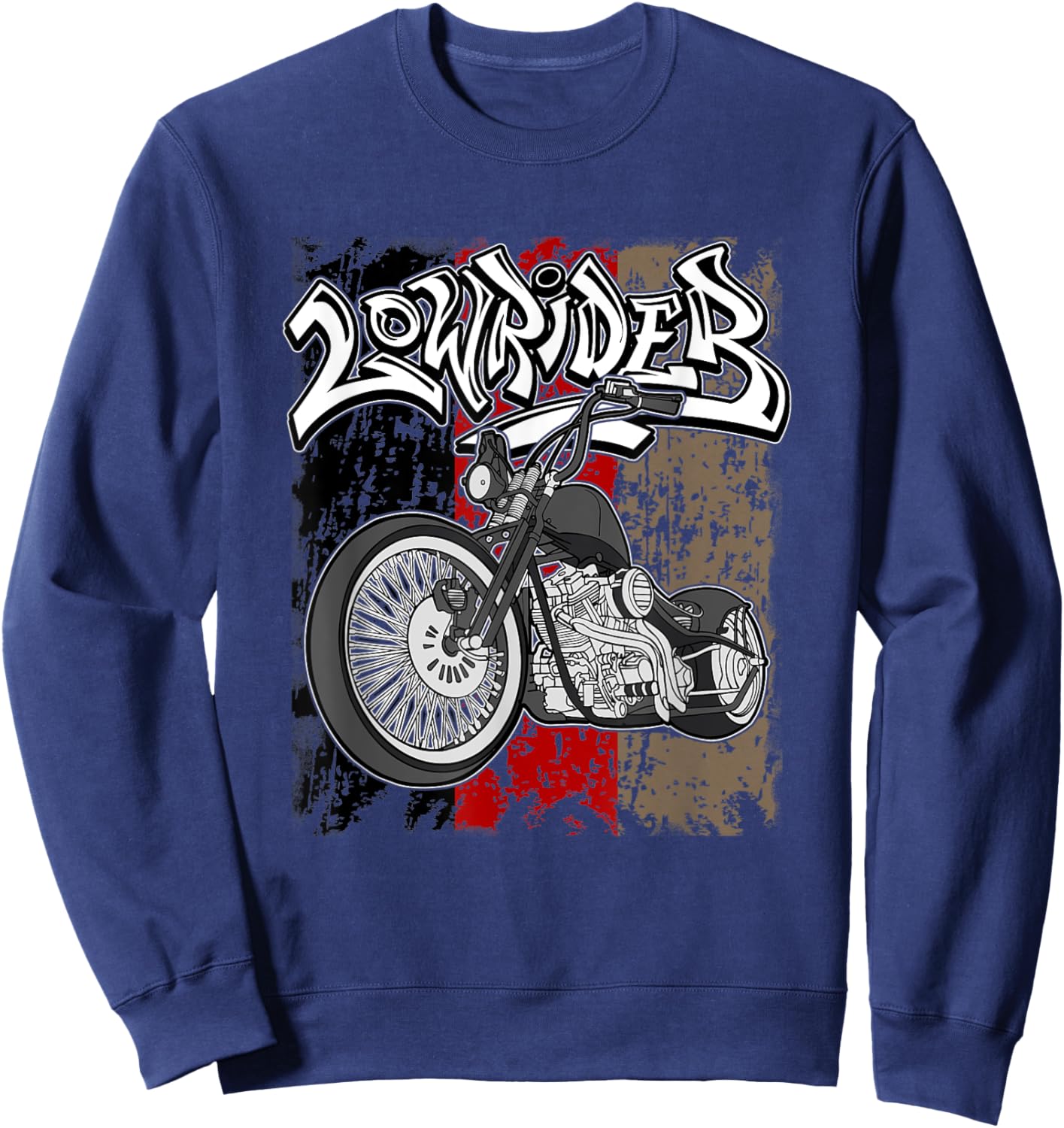 German Flag. Latino Vicla, Cholo Motorcycles, Lowrider Sweatshirt - Sweatshirt | Navy