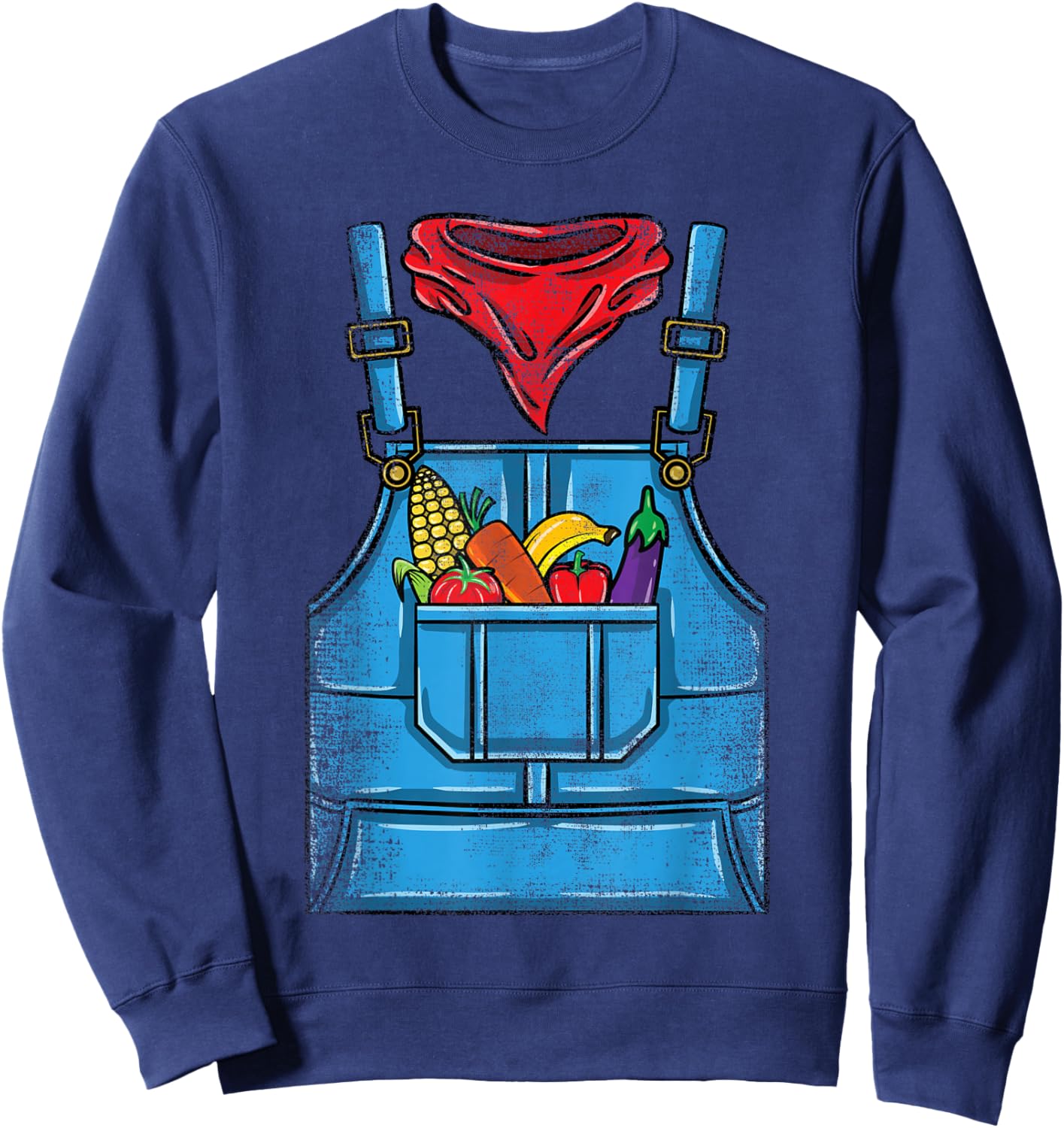 Farmer Costume Halloween Sweatshirt - Sweatshirt | Navy