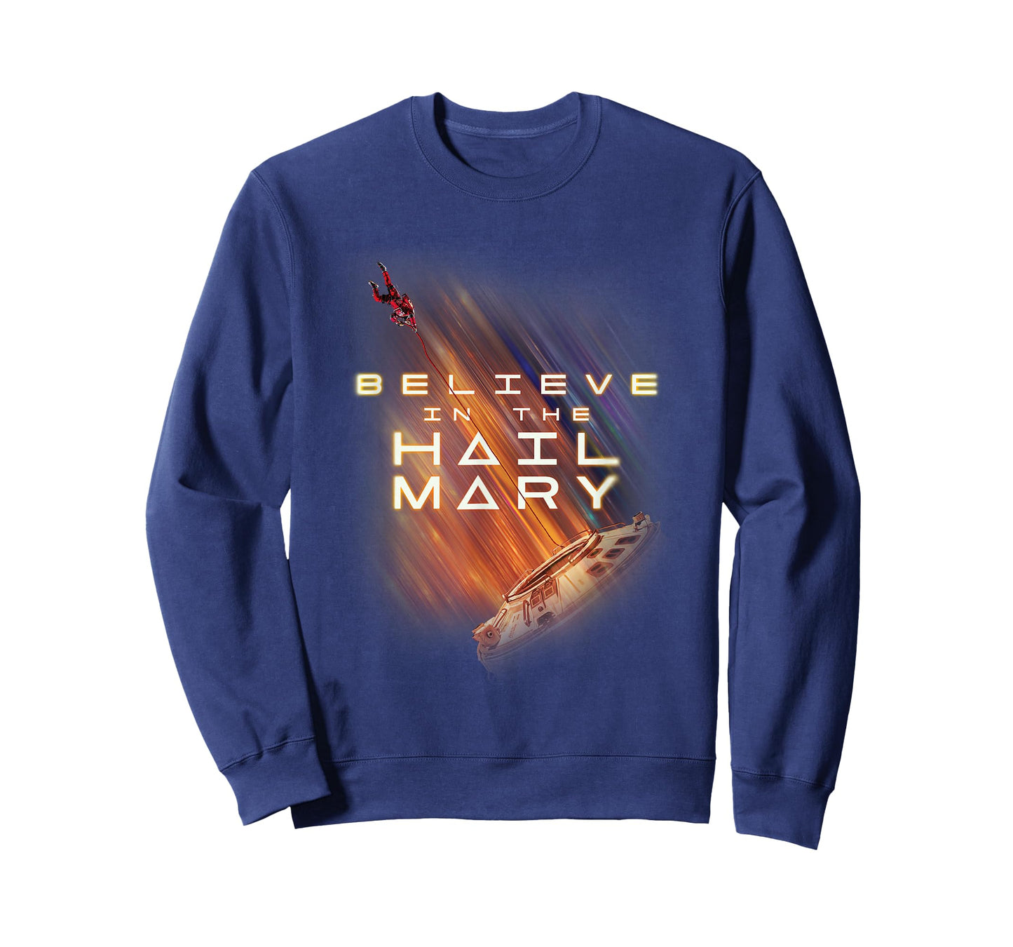 Believe in the Hail Mary T-Shirt - Sweatshirt | Navy