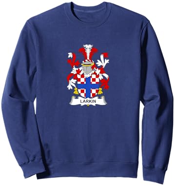Larkin Coat of Arms - Family Crest Sweatshirt - Sweatshirt | Navy