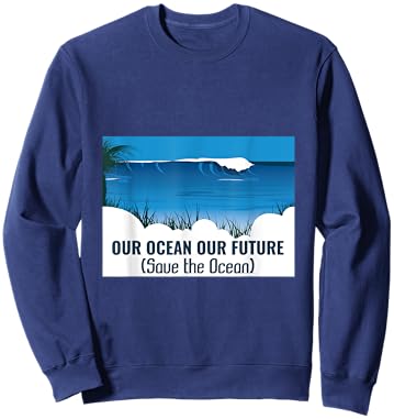 Save our reefs World Oceans Day Sweatshirt - Sweatshirt | Navy