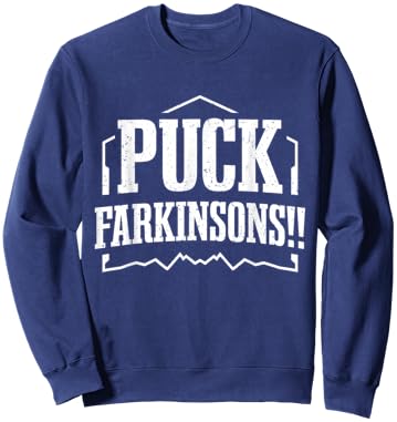 Parkinson's Disease Awareness Puck Farkinsons Parkinson's Sweatshirt - Sweatshirt | Navy