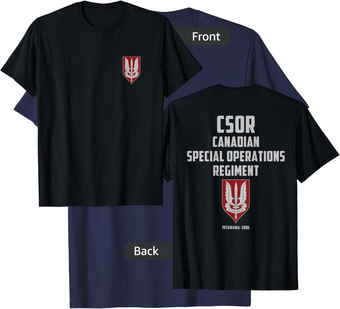 Canadian Special Force Regiment Canadian Armed Forces T-Shirt - T-Shirt | Navy