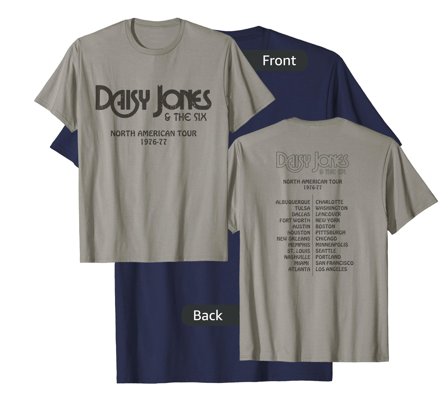 Daisy Jones & the Six - North American Tour 1976-77 Vintage T-Shirt