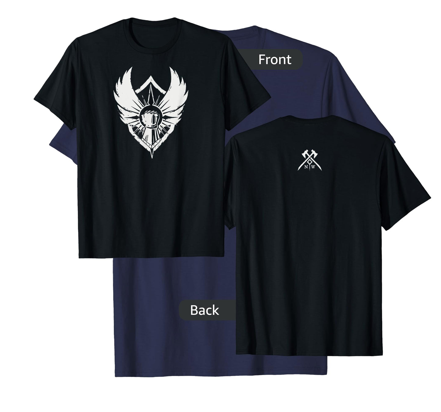 Amazon Games - New World Covenant Logo T-Shirt, Men's Black Small Classic Fit Short Sleeve Cotton T-Shirt