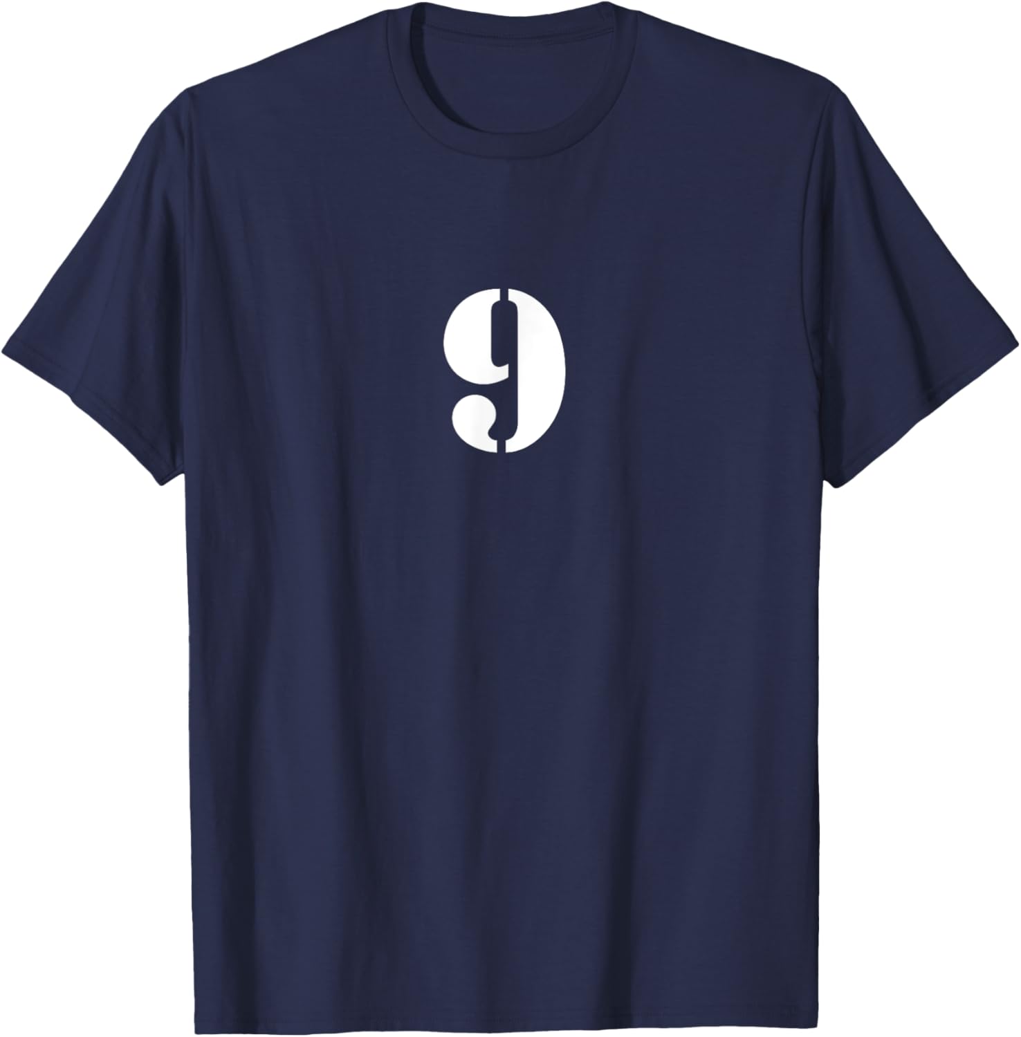Nine Number 9 Numbered T-Shirt - T-Shirt | Navy