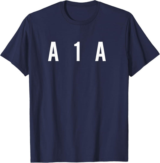 A1A. Beach front. On the ocean for fun and sun. Women Kids T-Shirt - T-Shirt | Navy