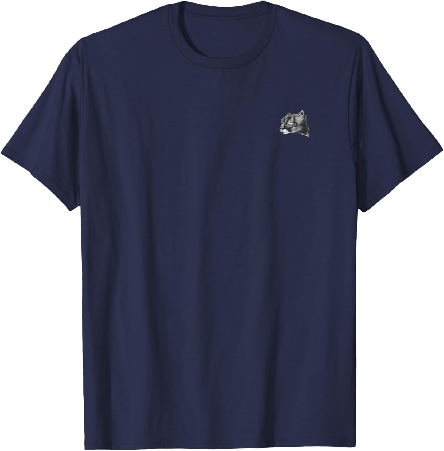 Puma. Cougar. Mountain Lion pocket-style emblem. T-Shirt - T-Shirt | Navy