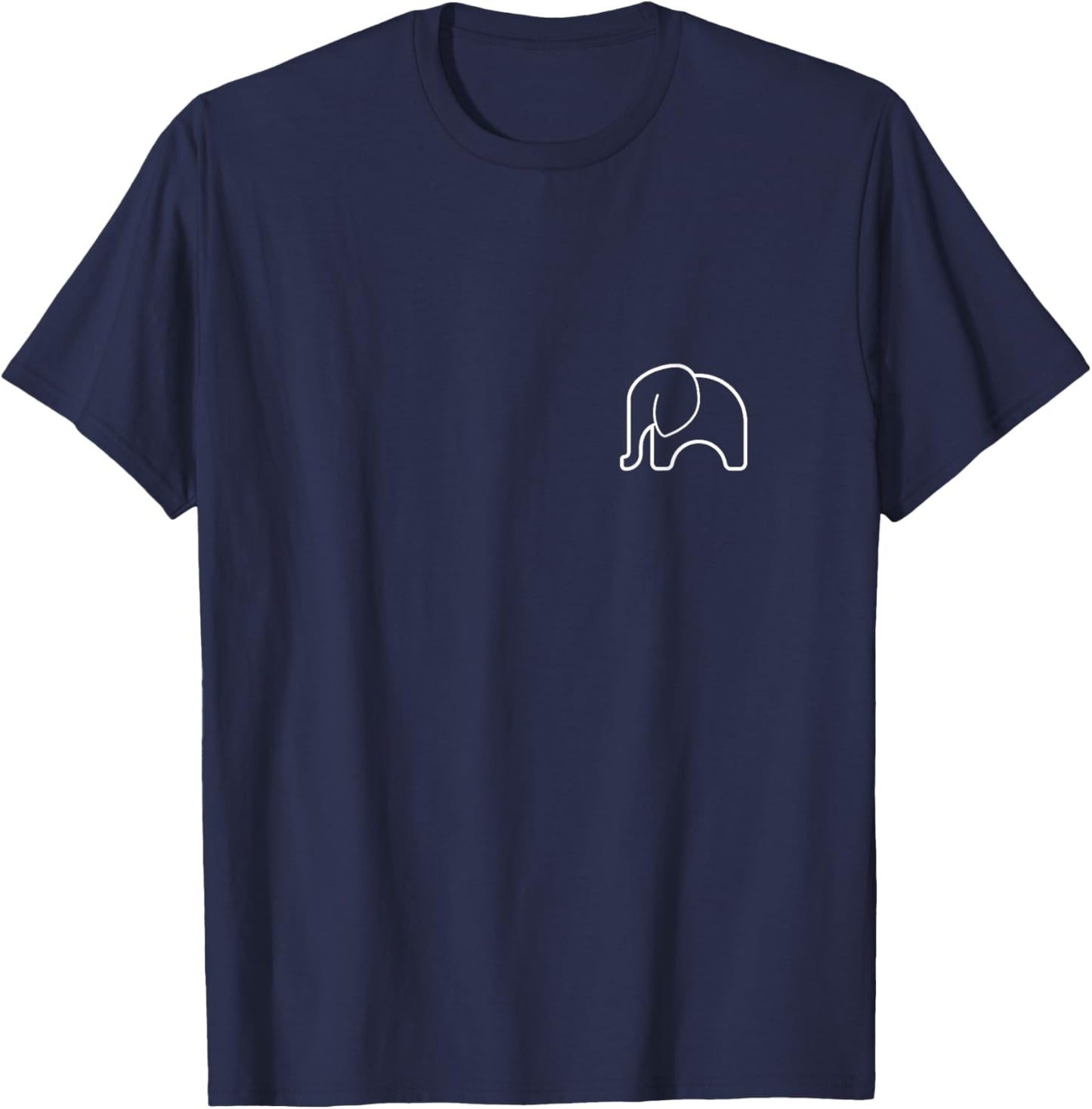 Cute Cartoon Elephant Animal Lover Awesome Cute Cool T-Shirt - T-Shirt | Navy