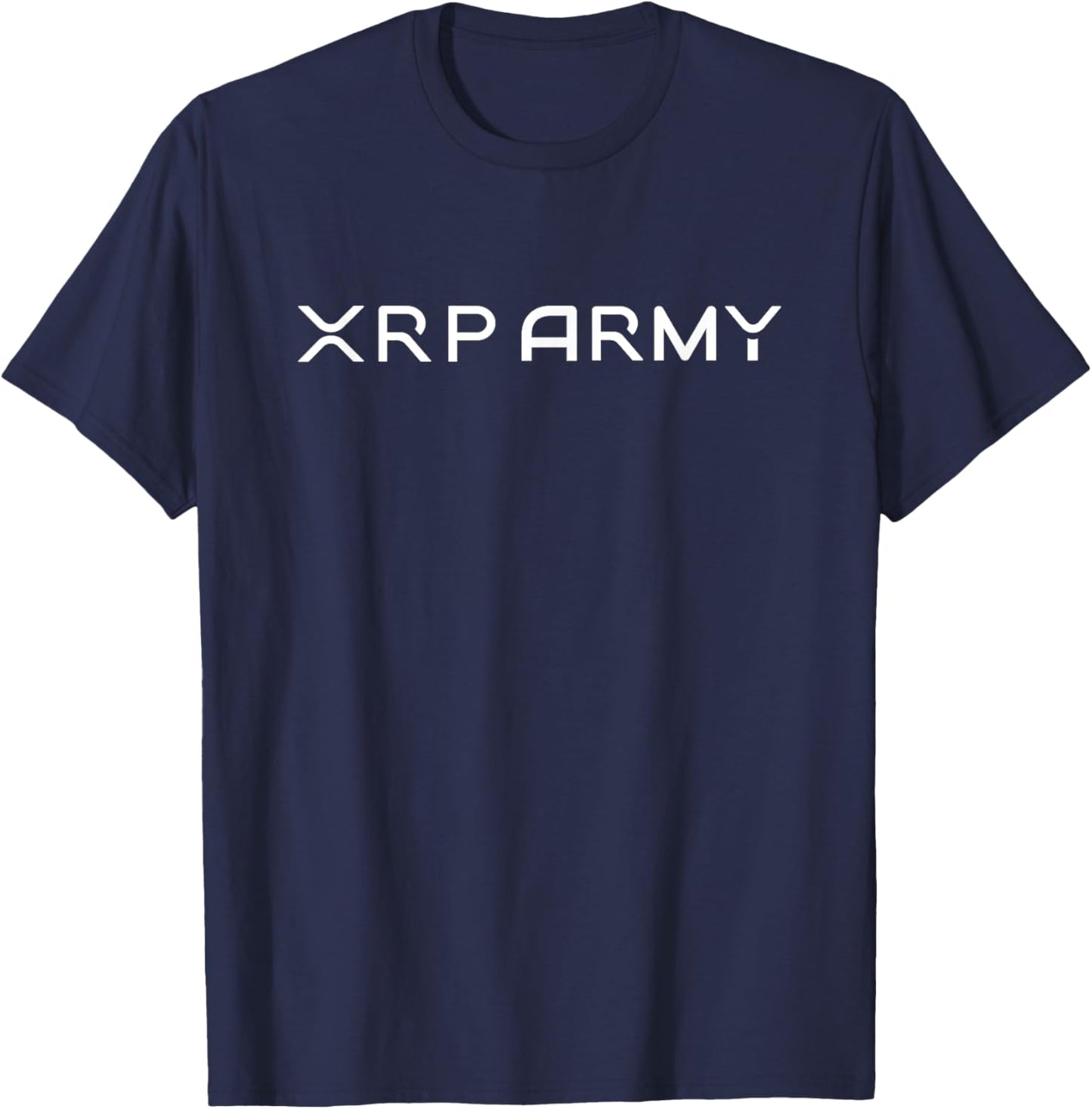 XRP Crypto Gifts & Apparel - Hodl XRP - XRP Army - Black - Small T-Shirt - T-Shirt | Navy