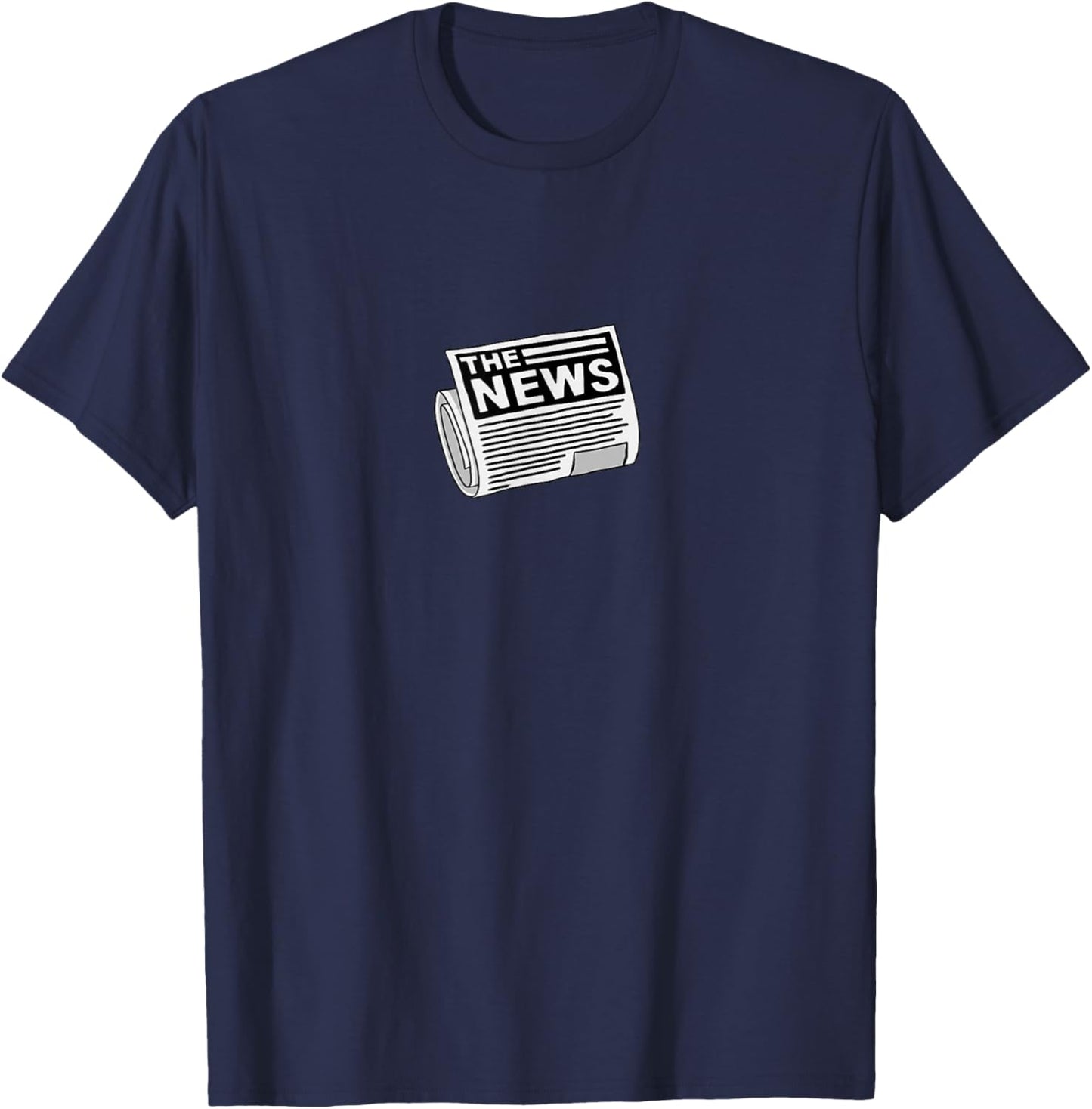 Newspaper News Journalist T-Shirt - T-Shirt | Navy