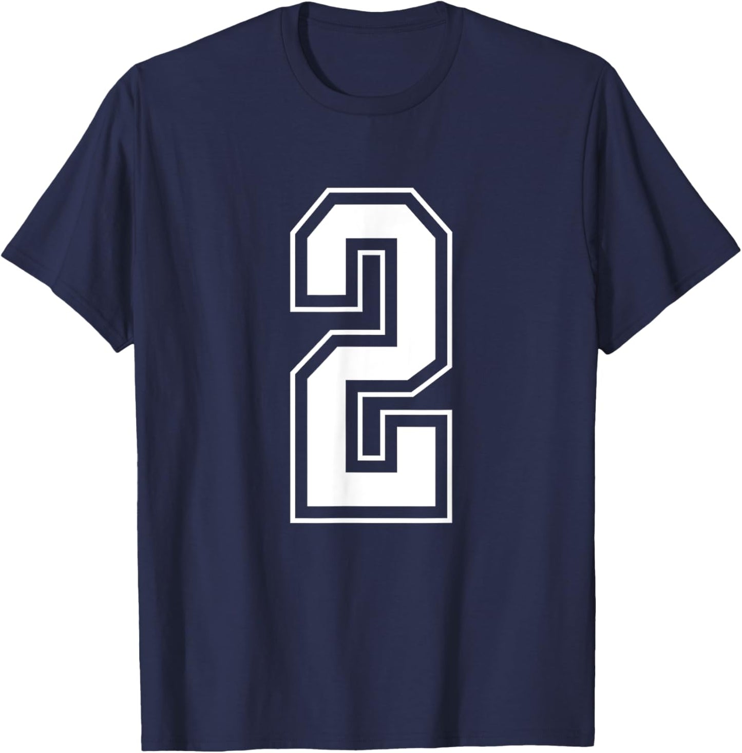 Varsity Jersey Number 2 T-Shirt - T-Shirt | Navy