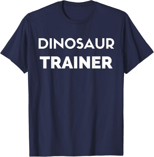 Dinosaur Trainer - Funny Dad Father T-Shirt - T-Shirt | Navy