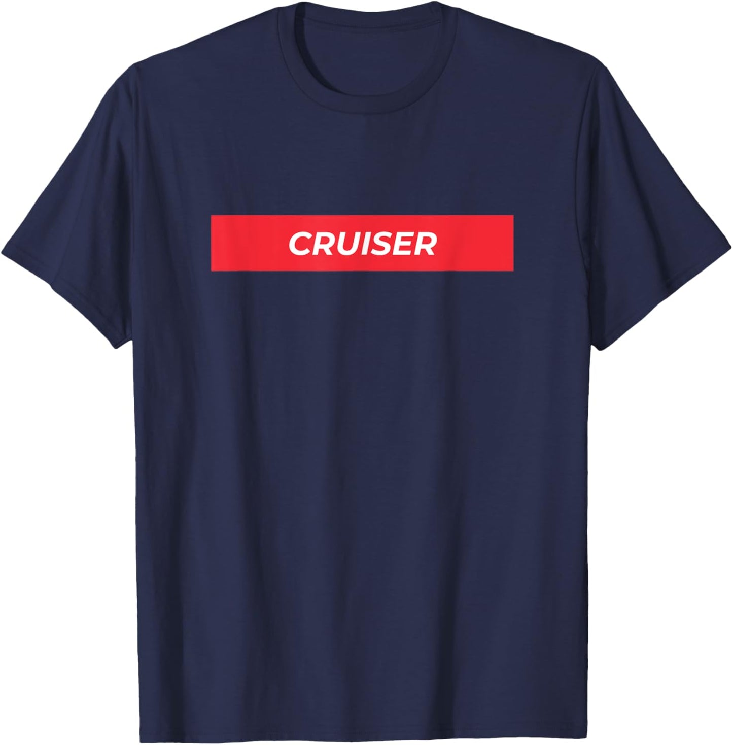 Cruiser Designer Inspired Print for Cruise Vacations T-Shirt - T-Shirt | Navy