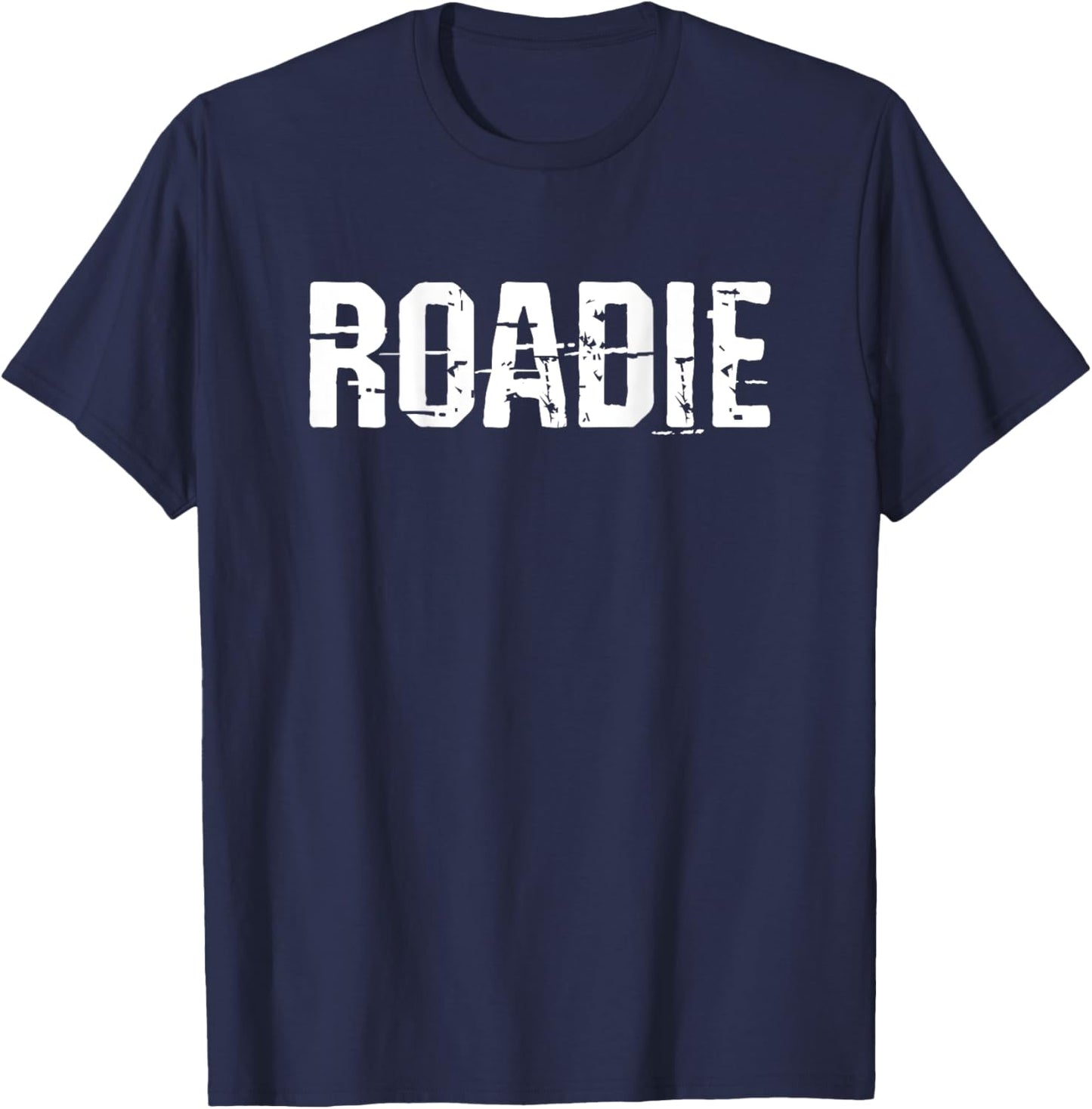 Roadie Musician Music Band Crew Retro Vintage Grunge T-Shirt - T-Shirt | Navy