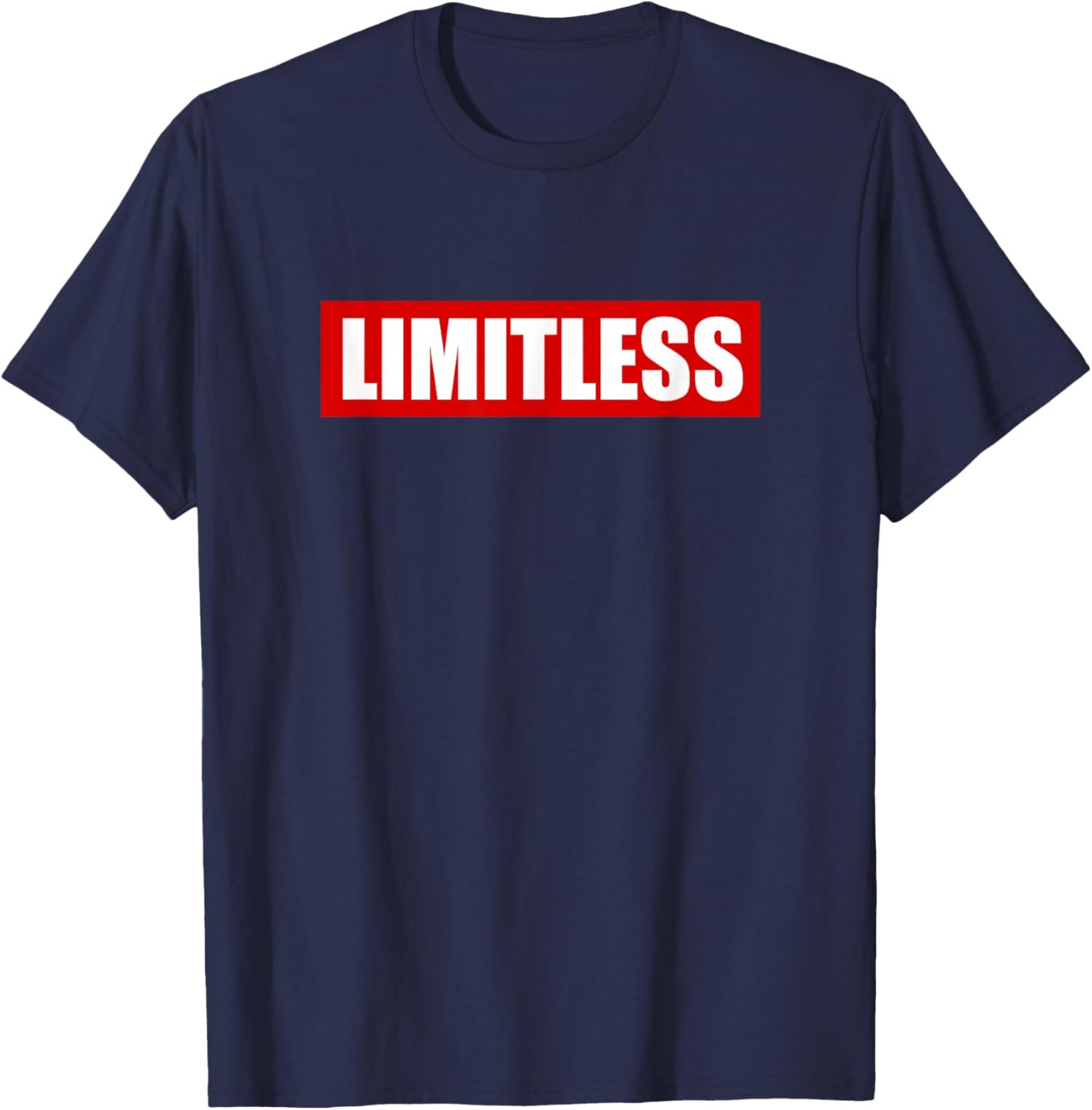 LIMITLESS Inspirational Entrepreneur Motivational No Limit T-Shirt - T-Shirt | Navy