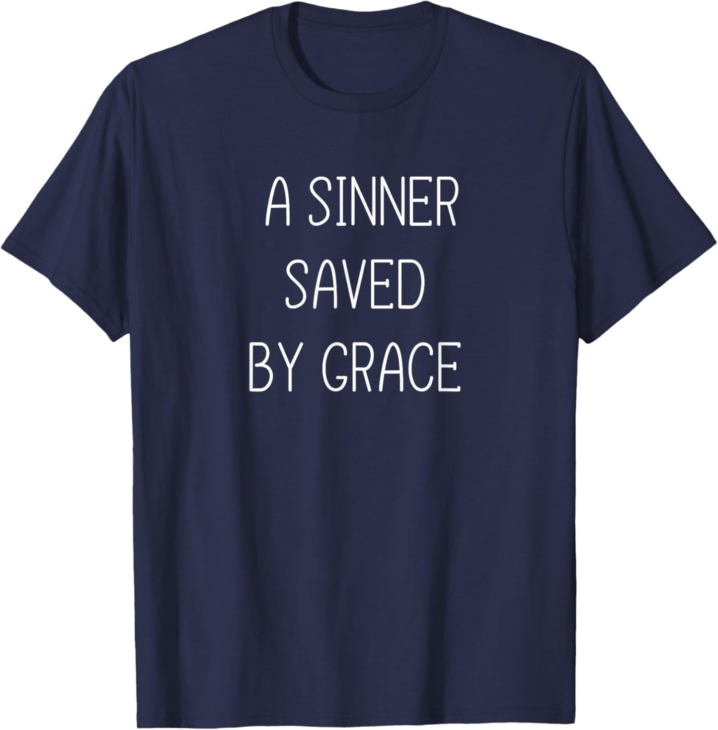 Easter Sinner by Gracade Rescued Jesus Easter T-Shirt - T-Shirt | Navy