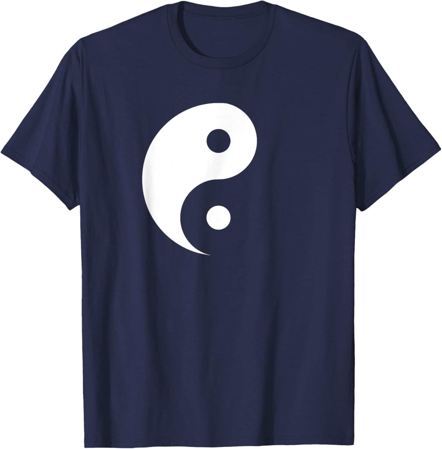 Miftees Yin Yang - Black - Small - - Short Sleeve - Classic Fit - Imported T-Shirt - T-Shirt | Navy
