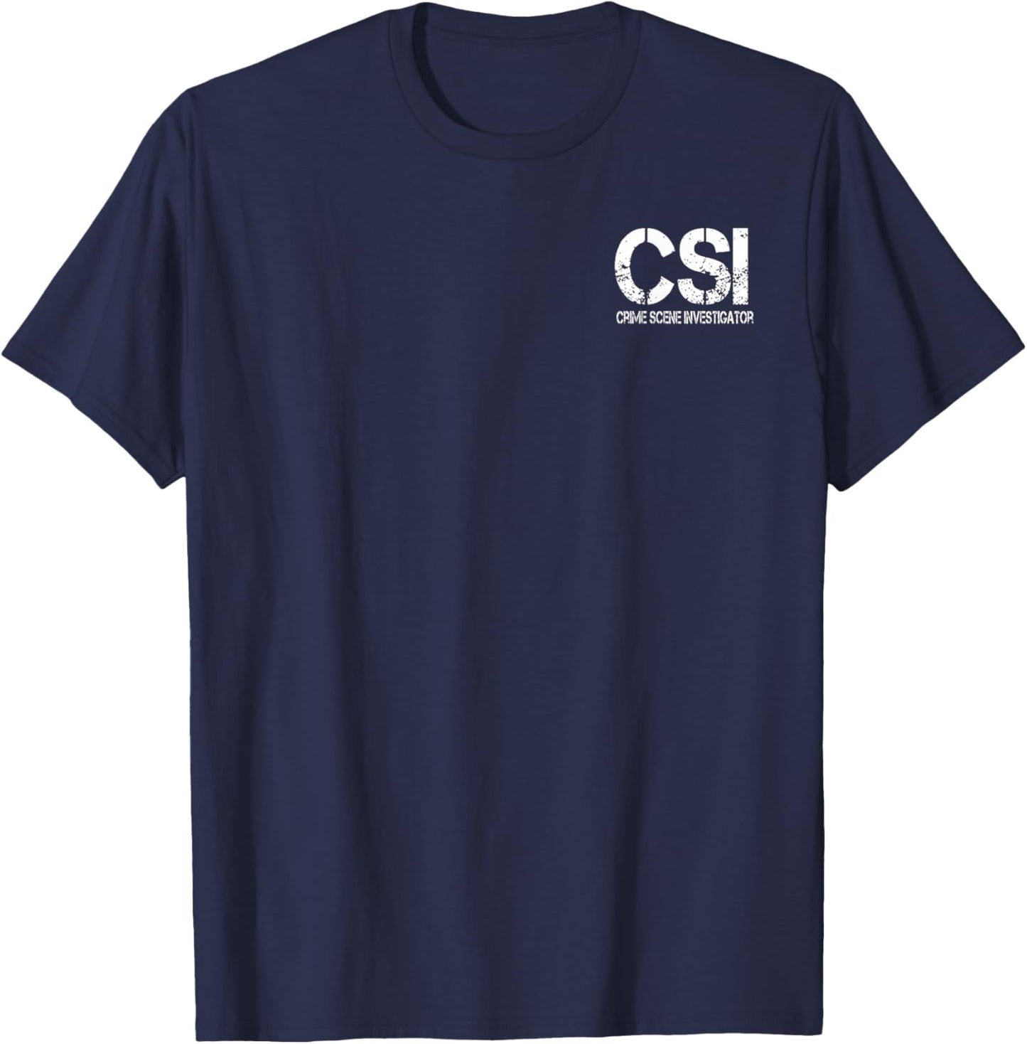 Crime Scene Investigation Police Outfit Deputy True Crime T-Shirt - T-Shirt | Navy