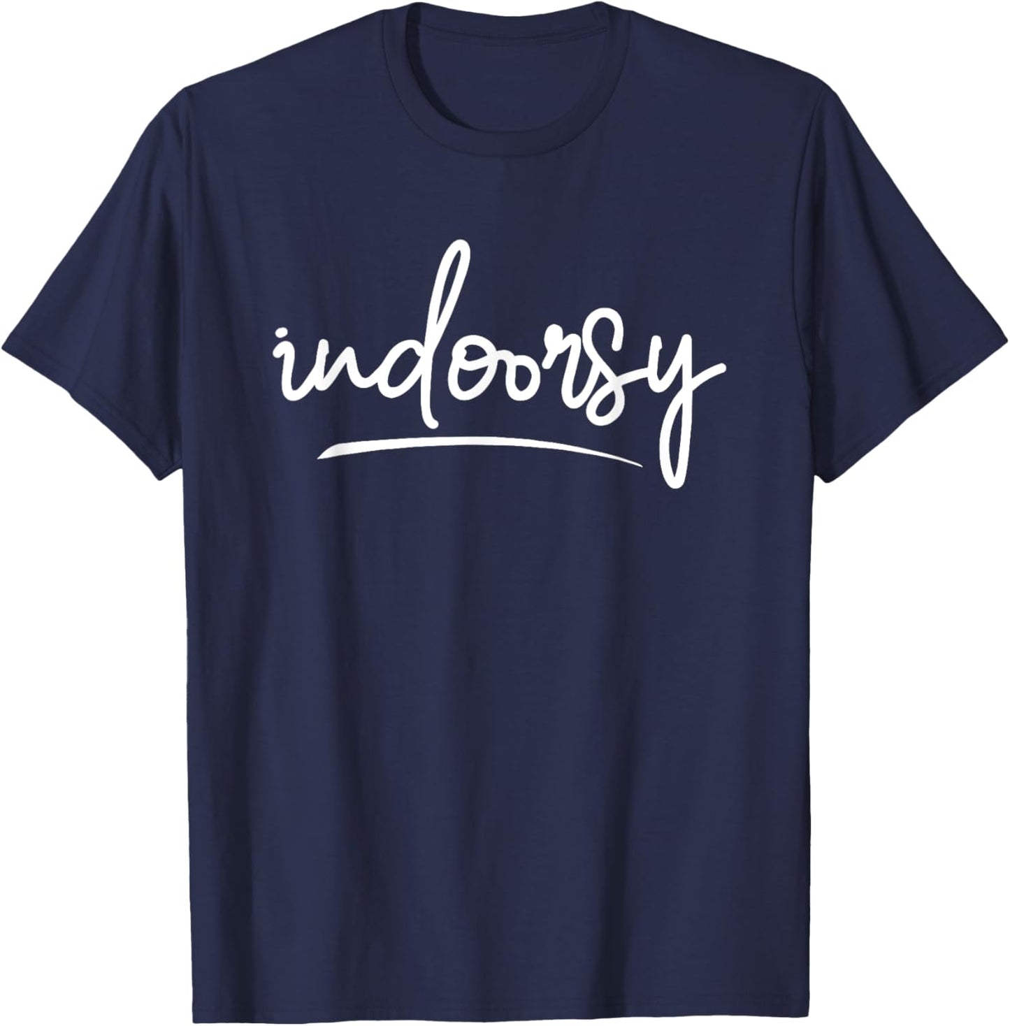 Indoorsy Home Introvert Life T-Shirt - T-Shirt | Navy