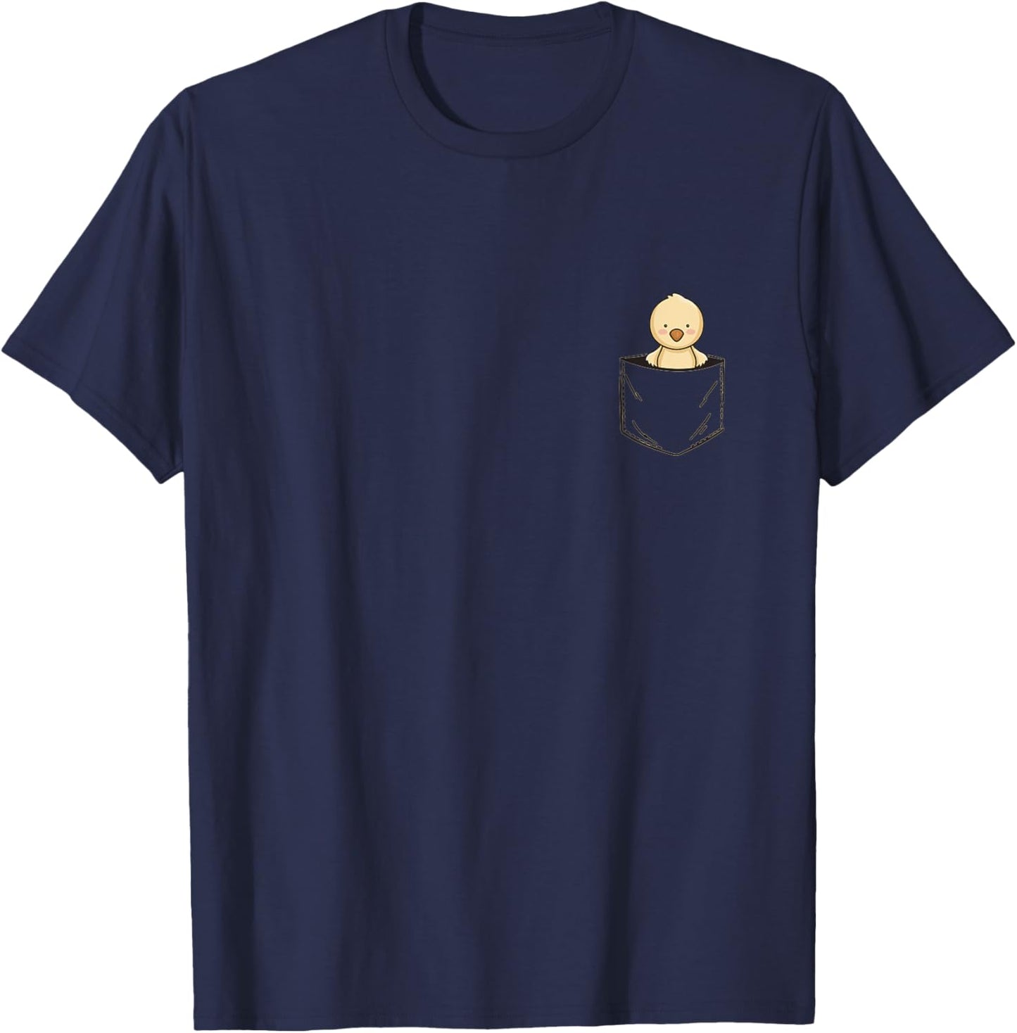 Pocket Animal Cute Chick Chicken in a Pocket T-Shirt - T-Shirt | Navy