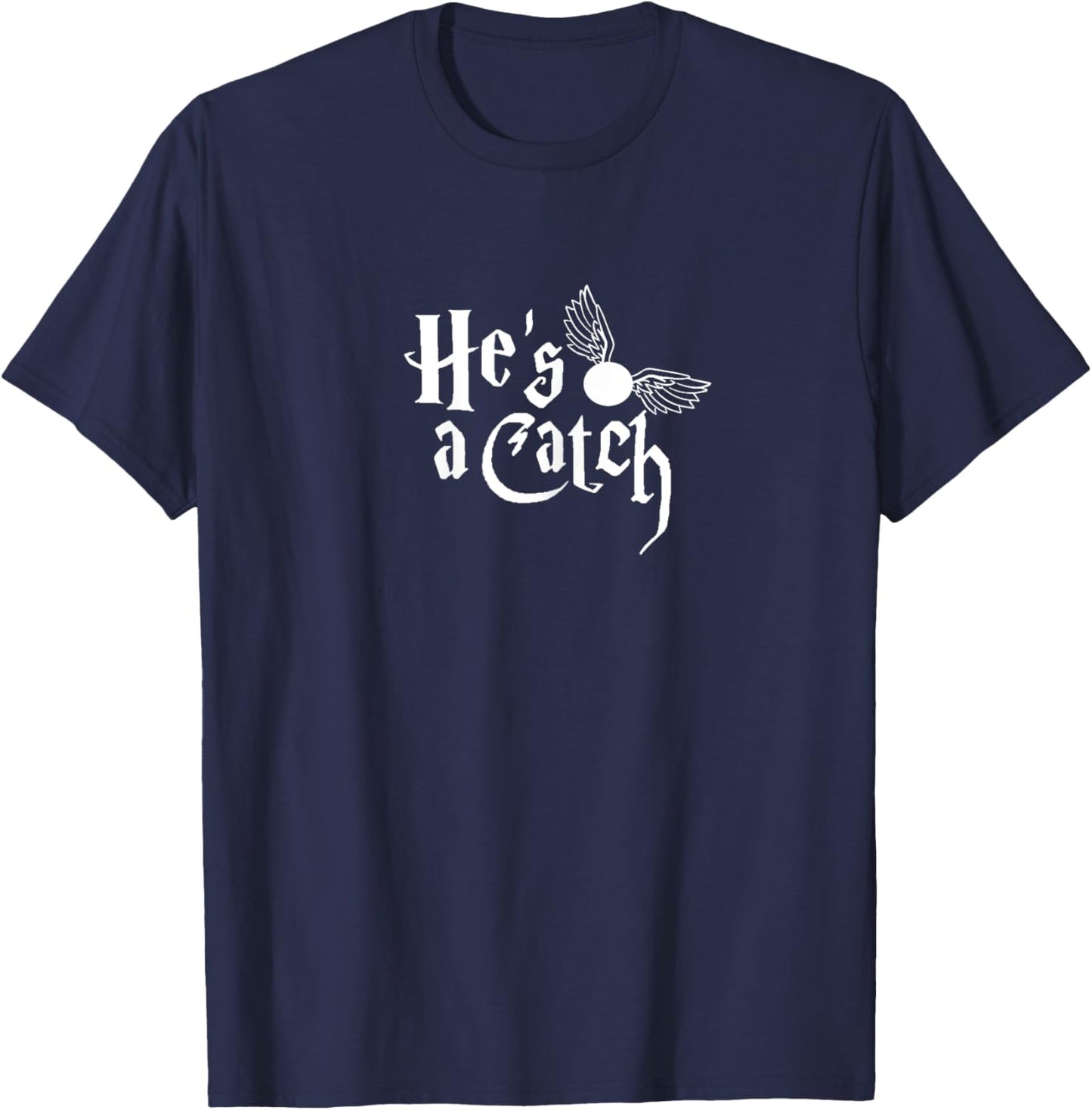 She's a Keeper, He's a Catch, Matching Designs T-Shirt - T-Shirt | Navy