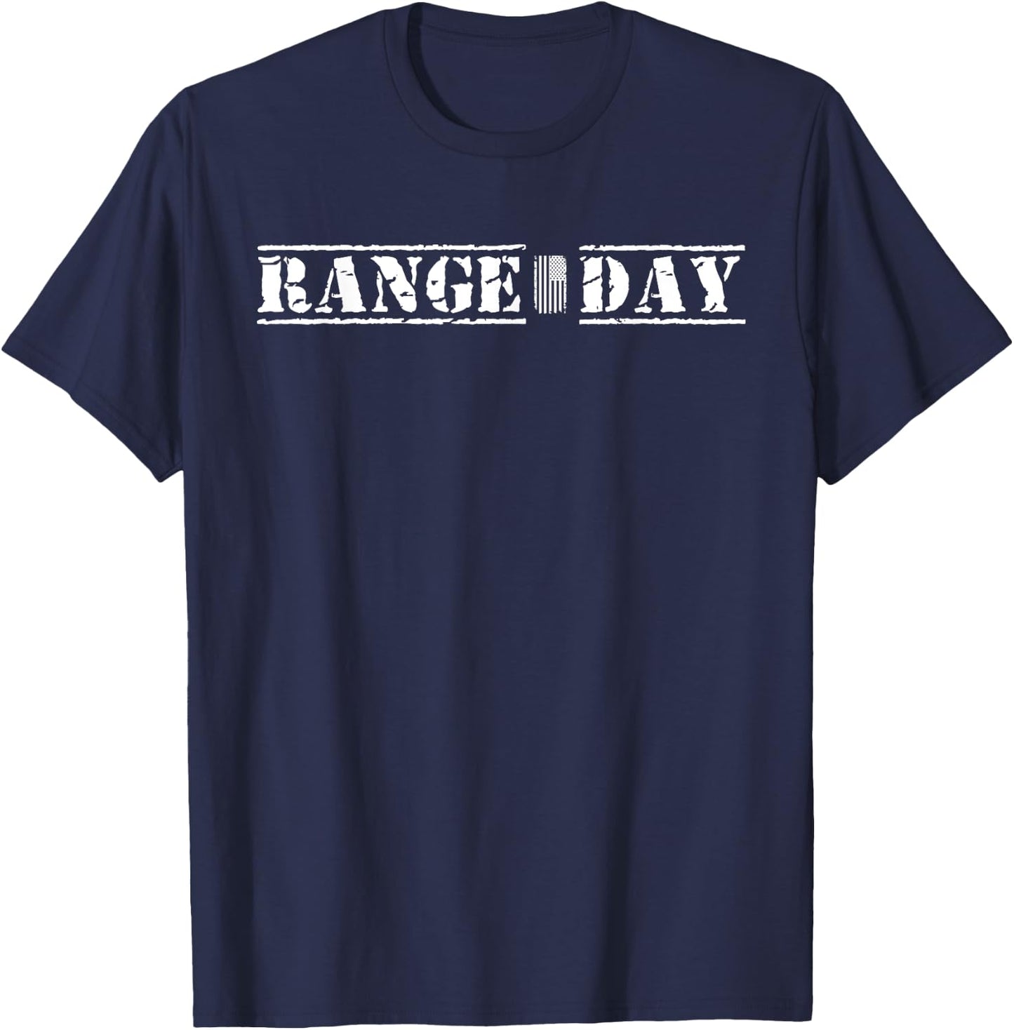 Range Day American Flag Patriotic Shooting Range Women Men T-Shirt - T-Shirt | Navy