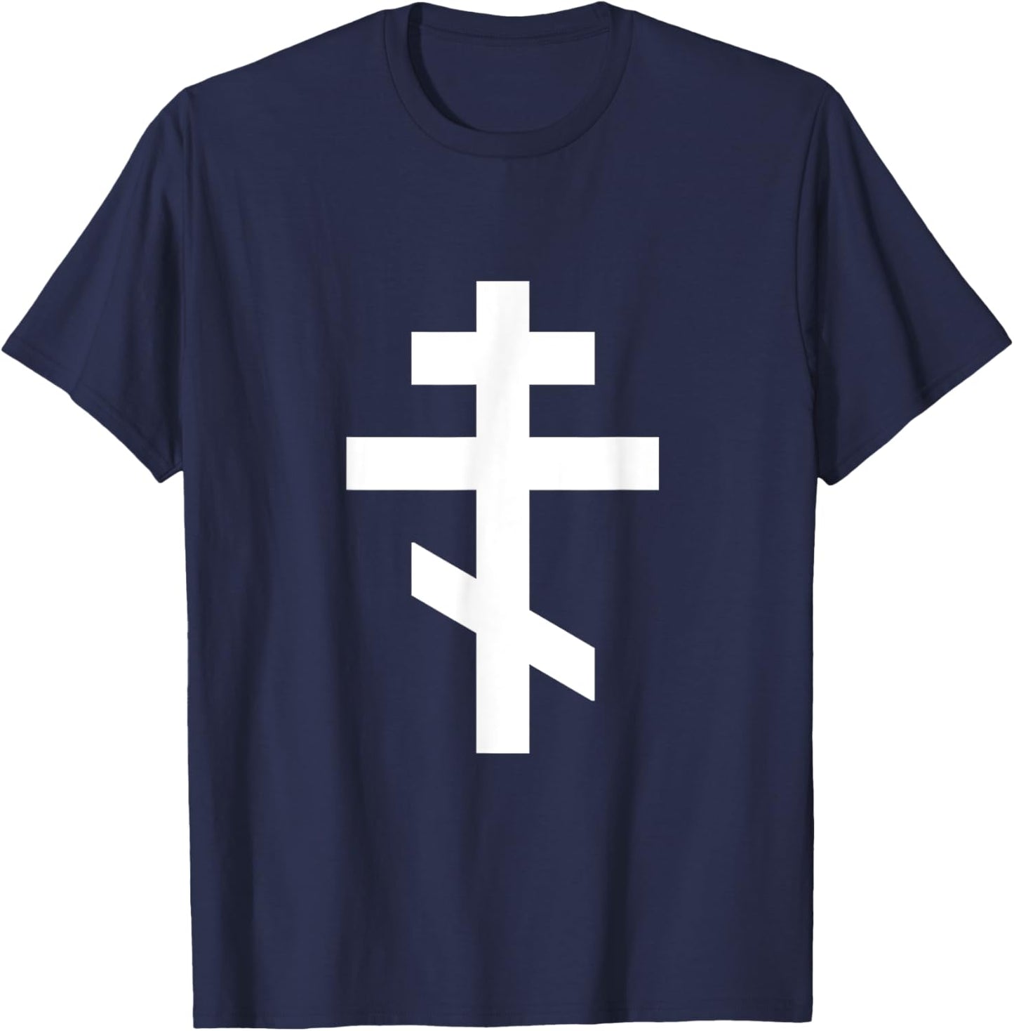 Serbian Russian Orthodox Cross IC XC NIKA Gift T-Shirt - T-Shirt | Navy
