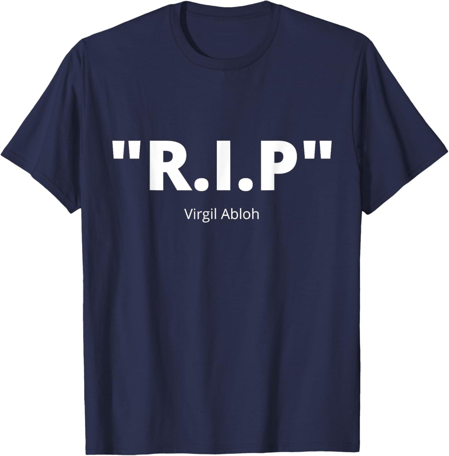 Rip Virgil Abloh Clothing Off Streetwear White Men Women T-Shirt - T-Shirt | Navy