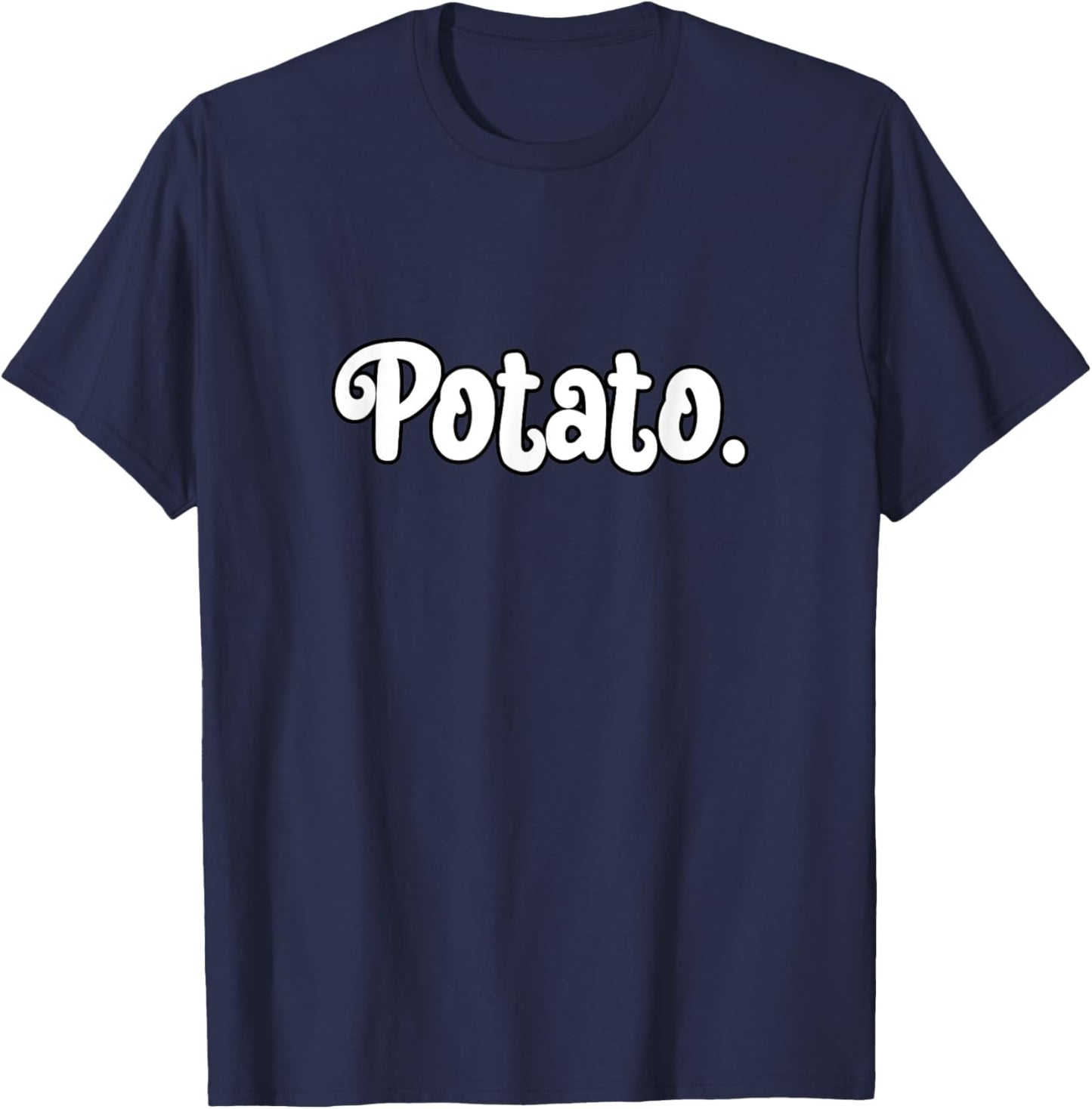 Potato Funny Men Women Vegetarian Vegan Teens T-Shirt - T-Shirt | Navy