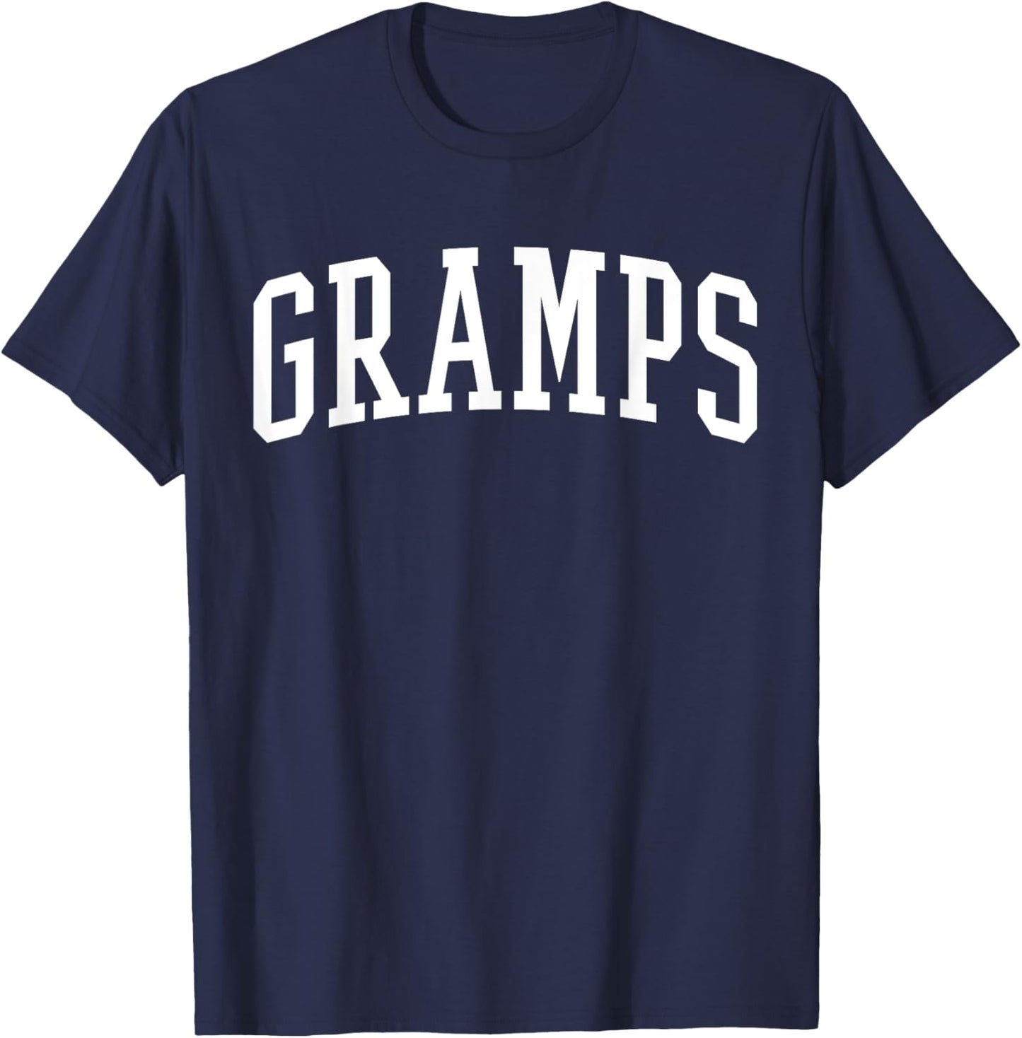 Classic Varsity Gramps - Men's Black Small Classic Fit Short Sleeve T-Shirt - T-Shirt | Navy
