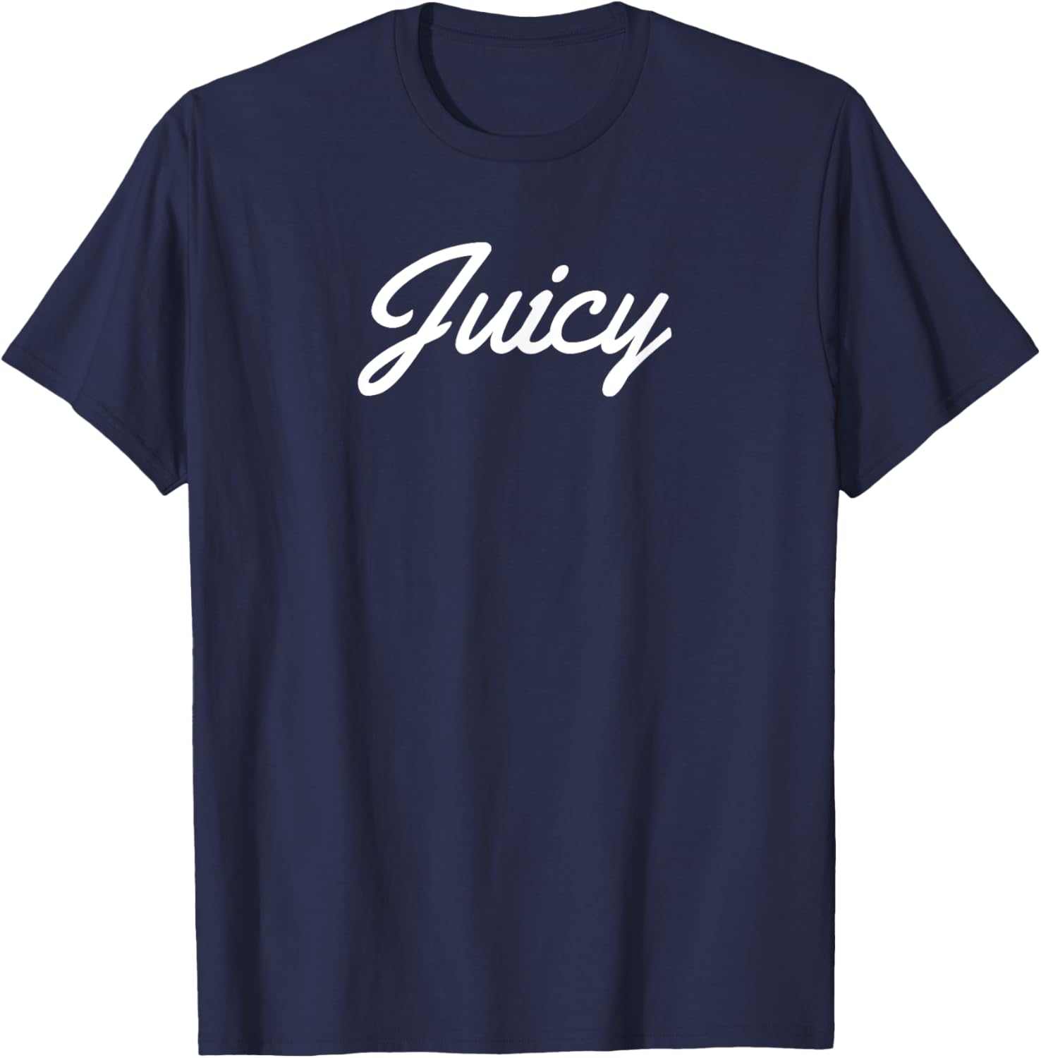 Juicy Curvy Thic Thick Thicc Plump BBW Brat Bratty Women T-Shirt - T-Shirt | Navy