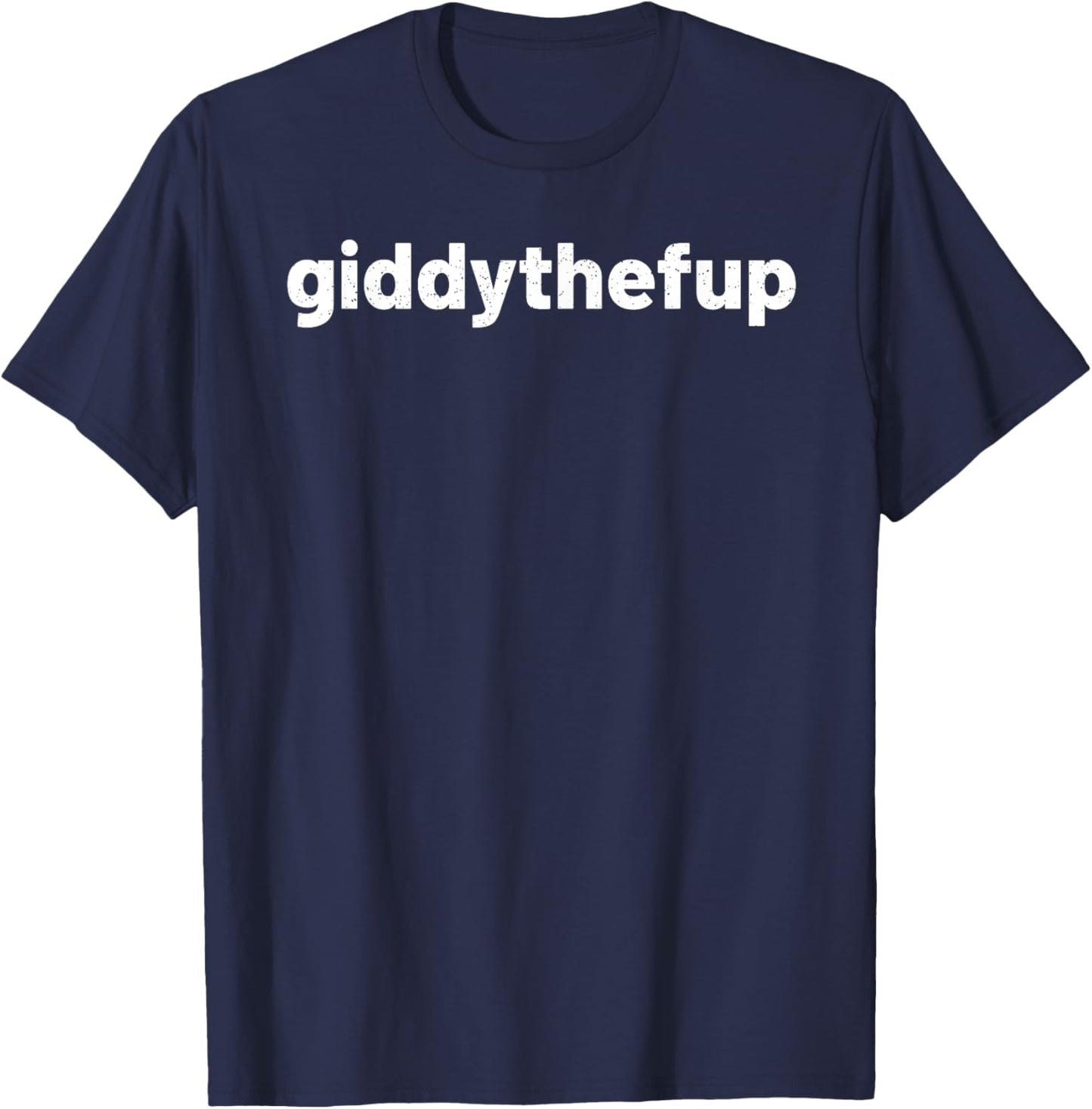 Funny Horse Racing Vintage Giddythefup KY Derby Horse T-Shirt - T-Shirt | Navy