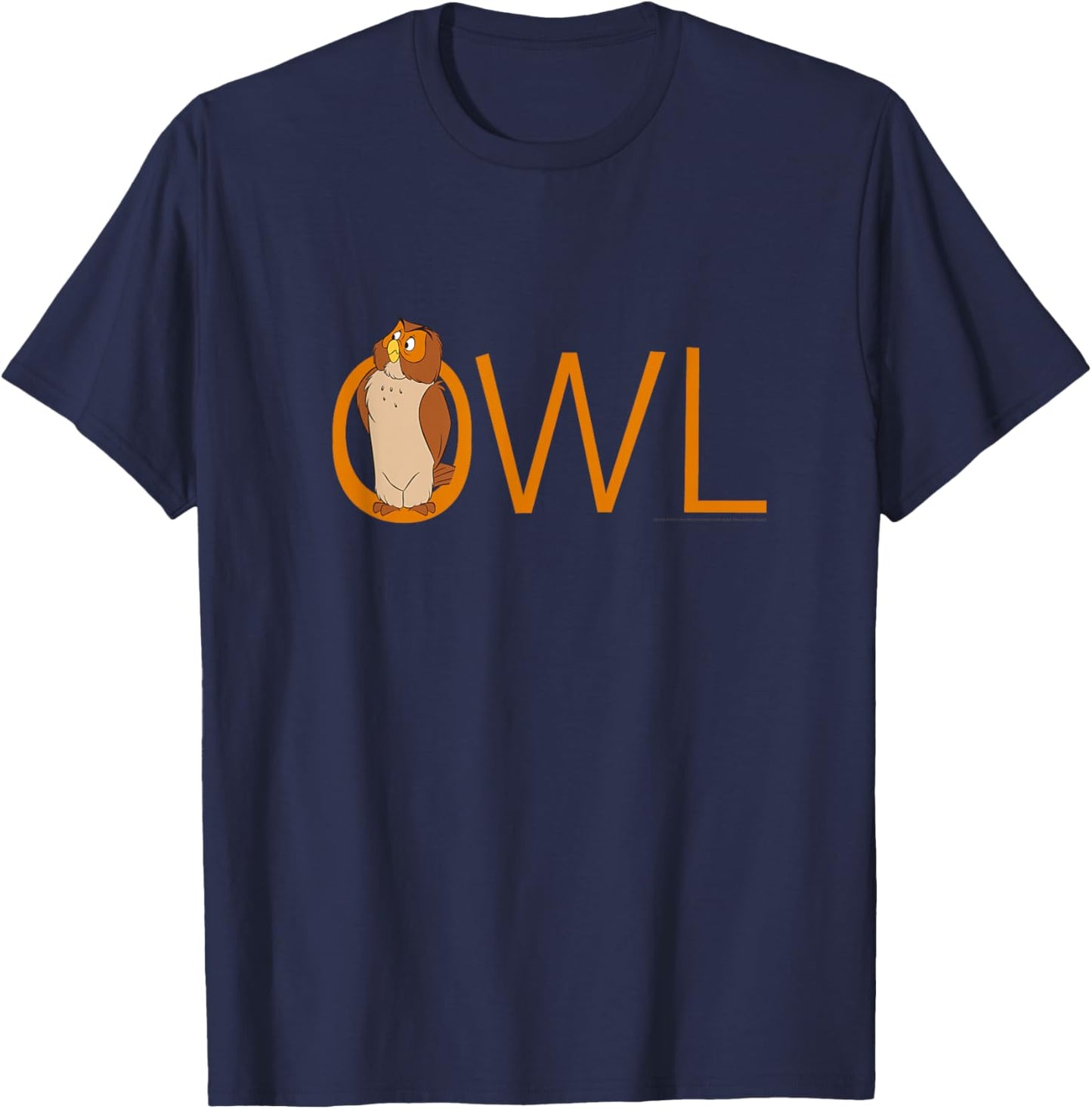 Disney Winnie the Pooh Owl Classic Lettering T-Shirt - T-Shirt | Navy